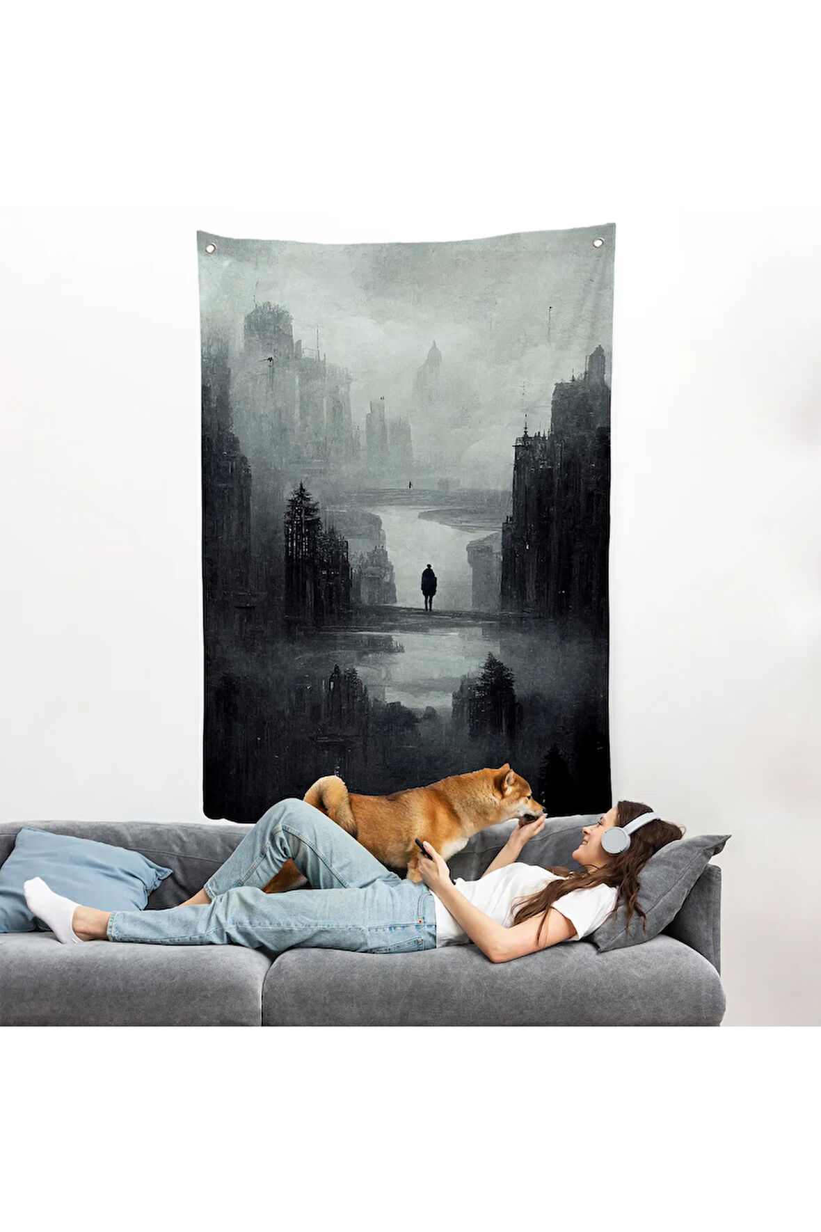 Kasvetli Kıyamet Duvar Örtüsü-7847