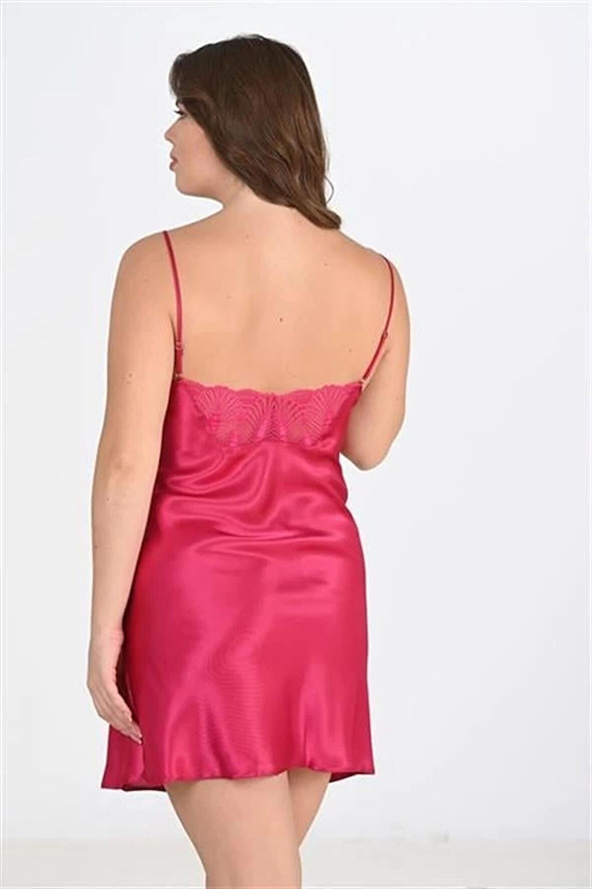 Amora Secret Kadın Fantazi İç Giyim Amora Secret 2li Vişne Sabahlık Takımı Bigsize 6212 - Şehvetli ve Zarif Tasarım