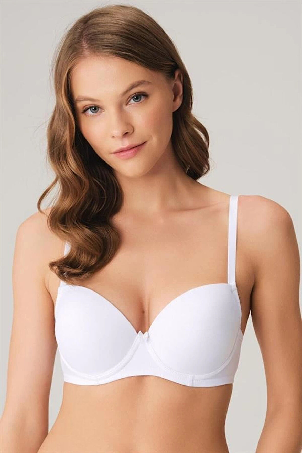 Amora Secret Balenli Destekli Dolgulu Askıları Çıkabilen Günlük Klasik T-Shirt Sütyeni