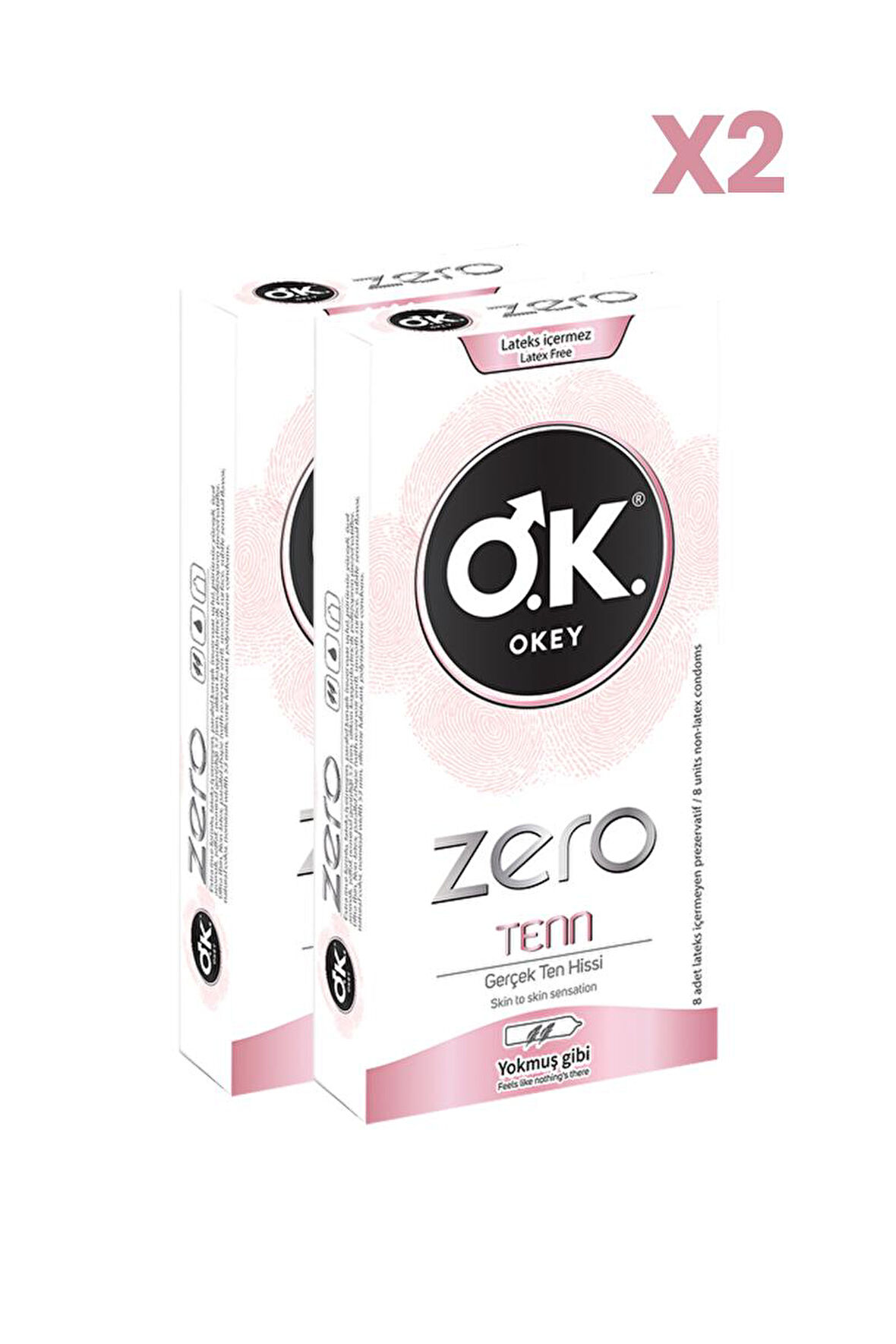 Okey Zero Tenn Prezervatif 8'li x2 Adet