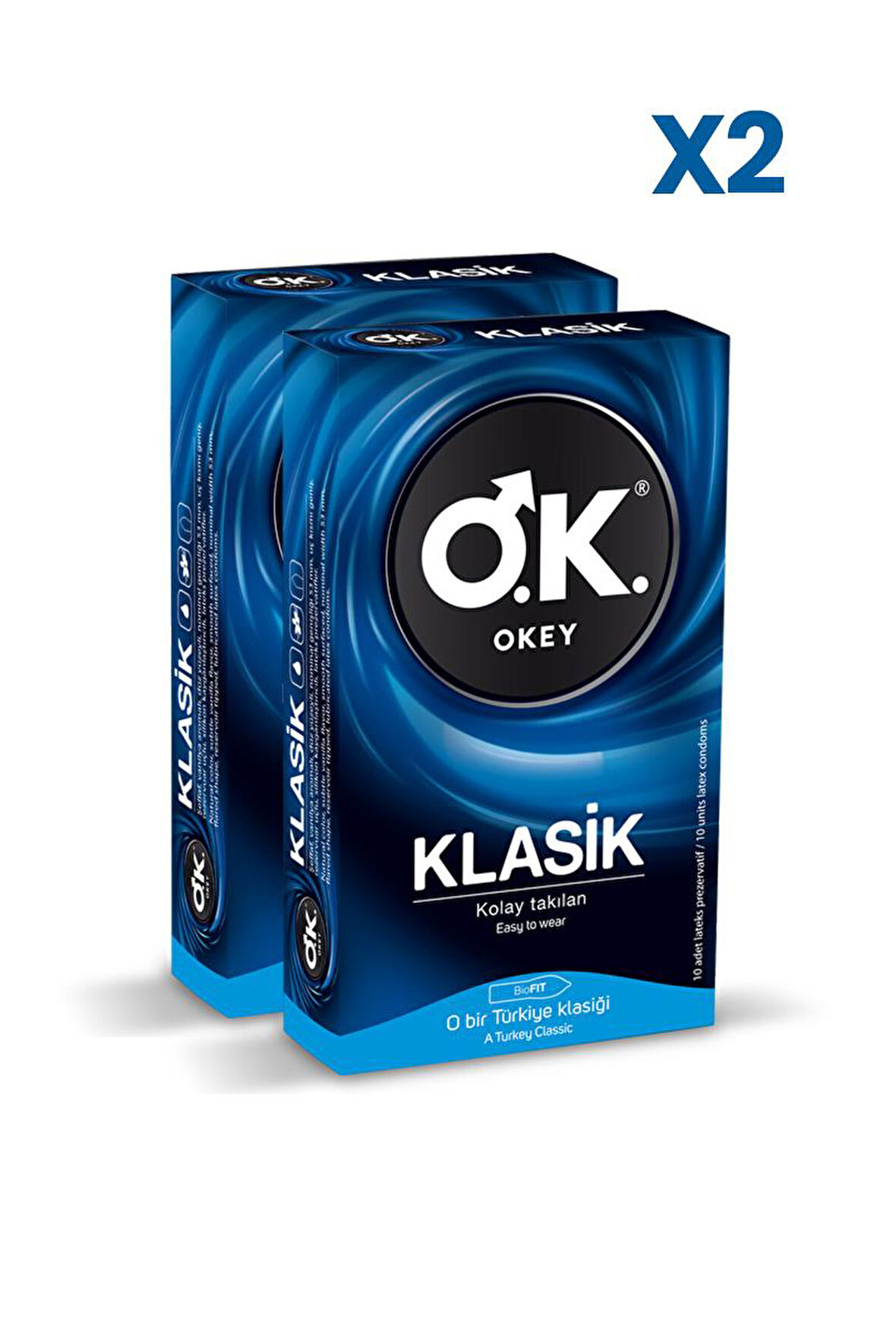 Okey Klasik Prezervatif 10'lu x2 Adet