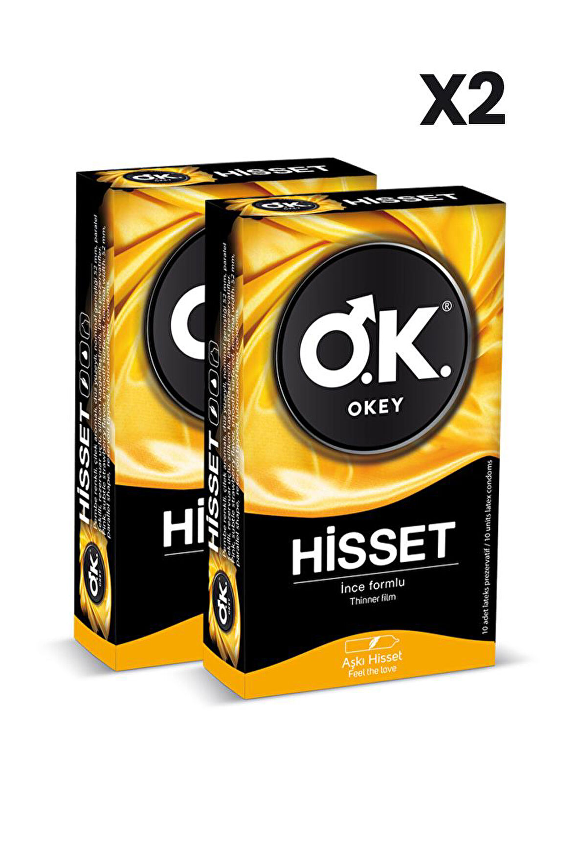 Okey Hisset Prezervatif 10'lu x2 Adet