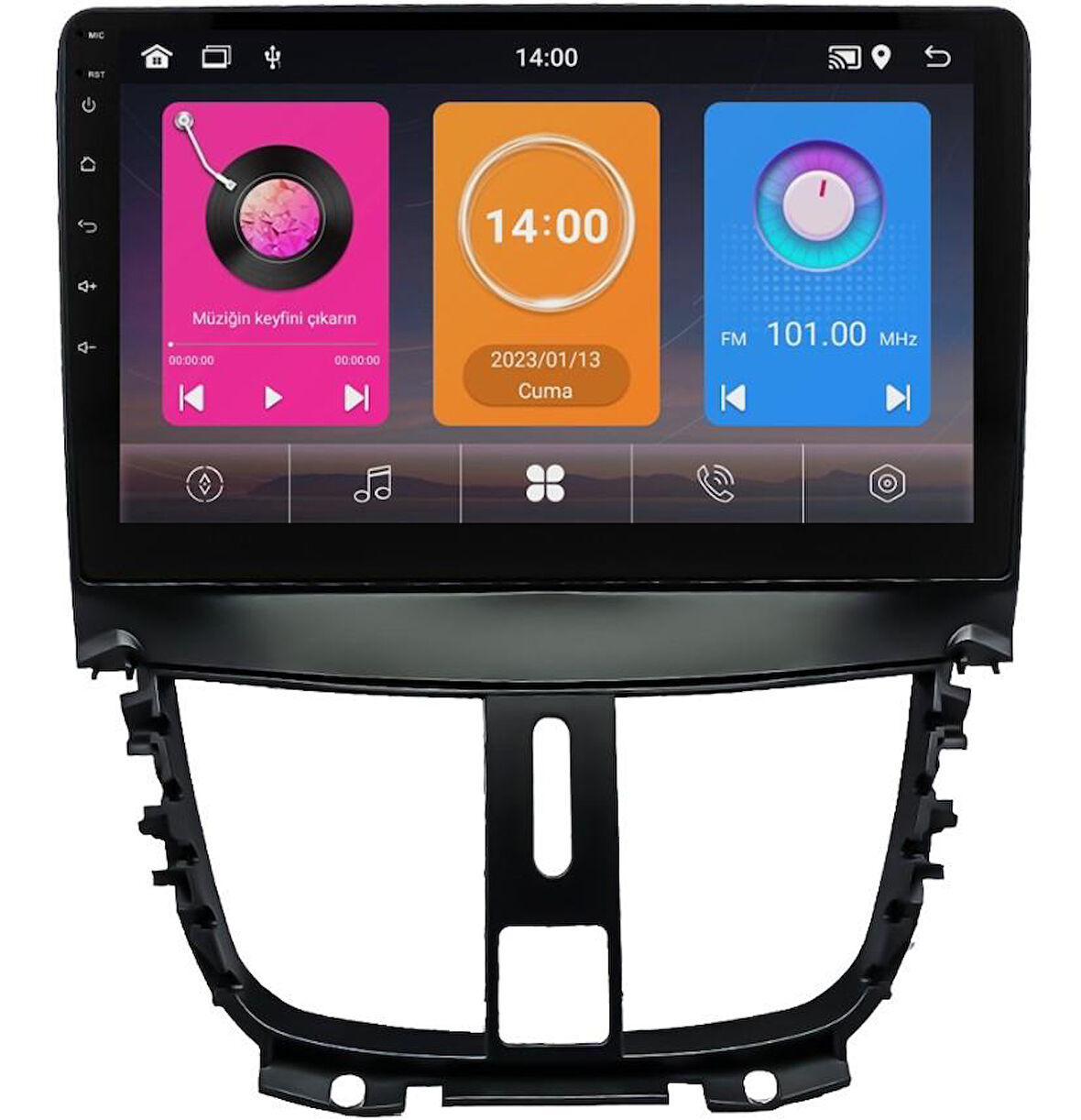 Peugeot 207 Android Multimedya Sistemi (2006-2012) for-x 2/32