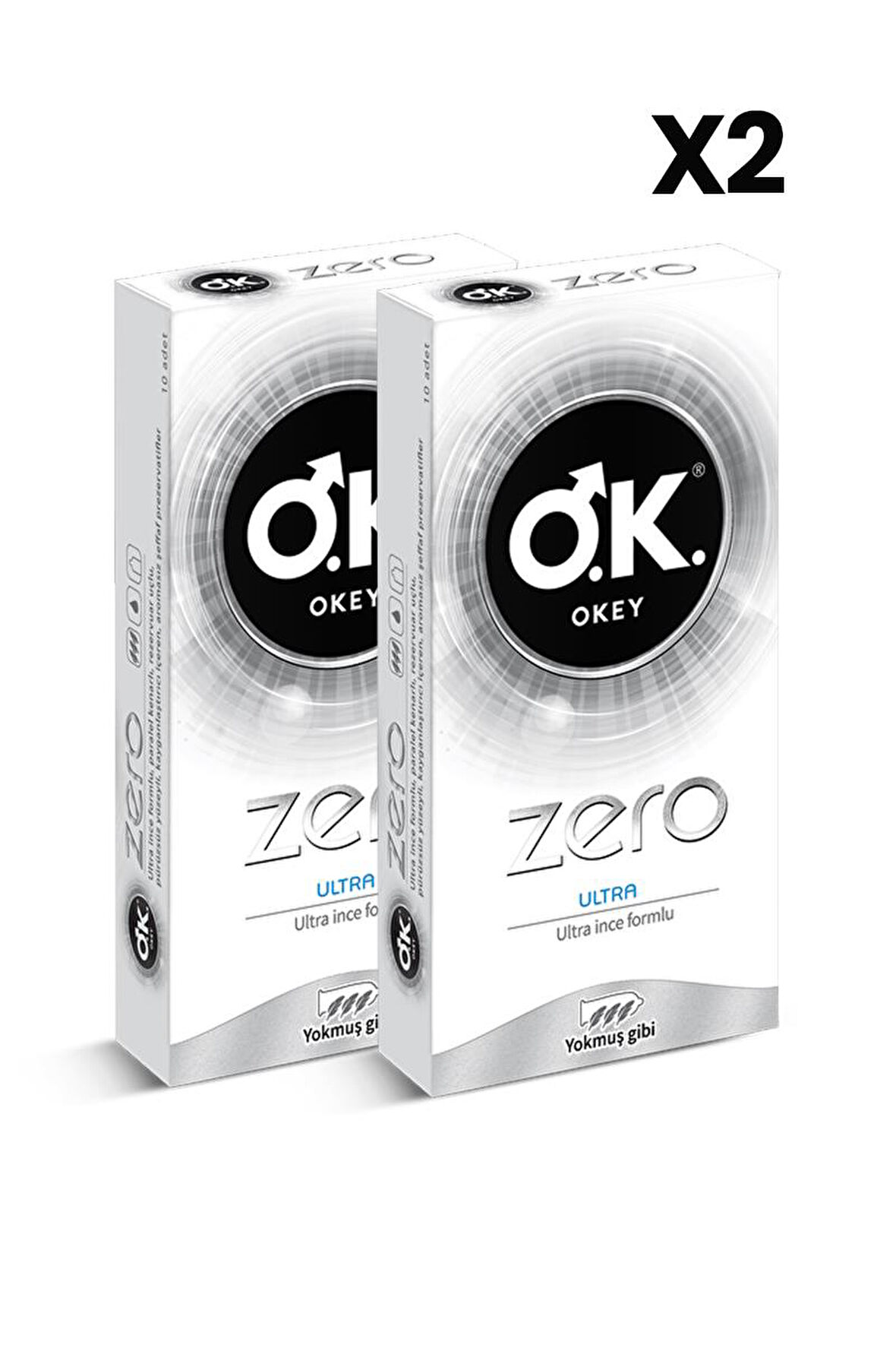 Okey Zero Ultra Prezervatif 10'lu x2 Adet