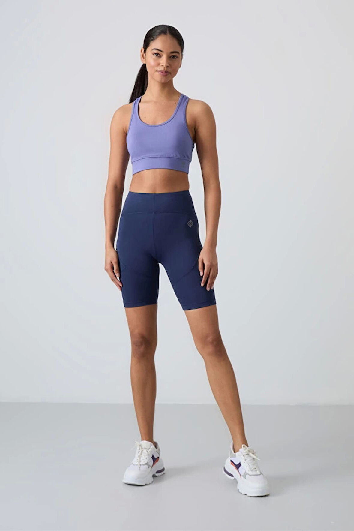 TOMMY LİFE T15BY-91013 Kadın BİSİKLETÇİ TAYT İNDİGO