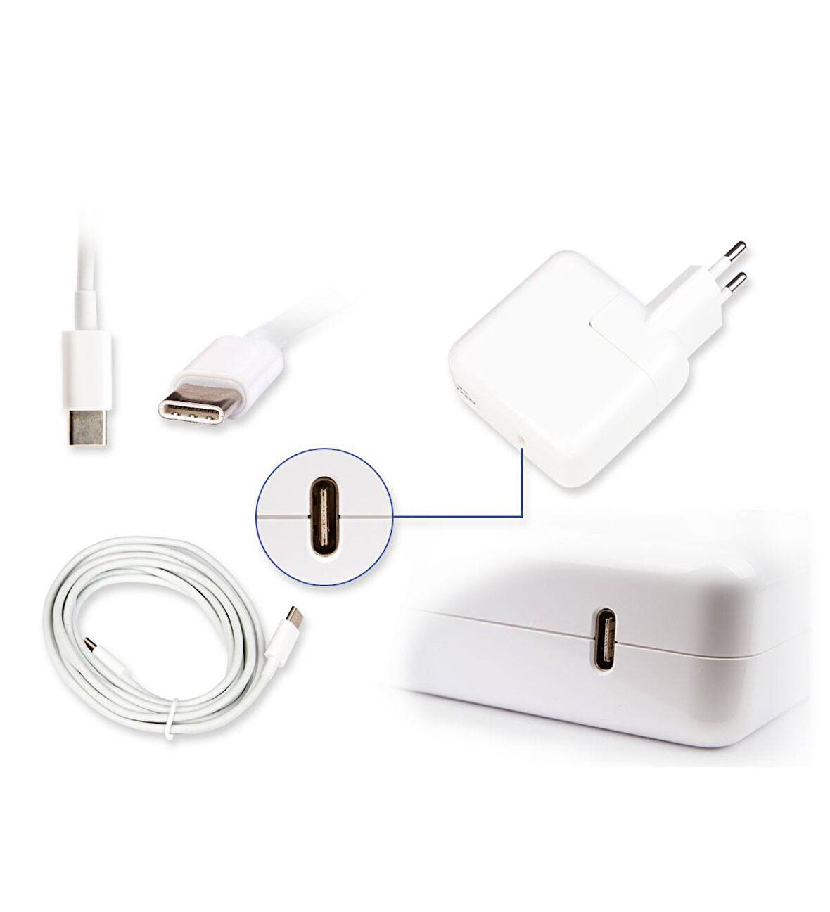 Apple MacBook 29W USB-C PD Adaptör Laptop Şarj
