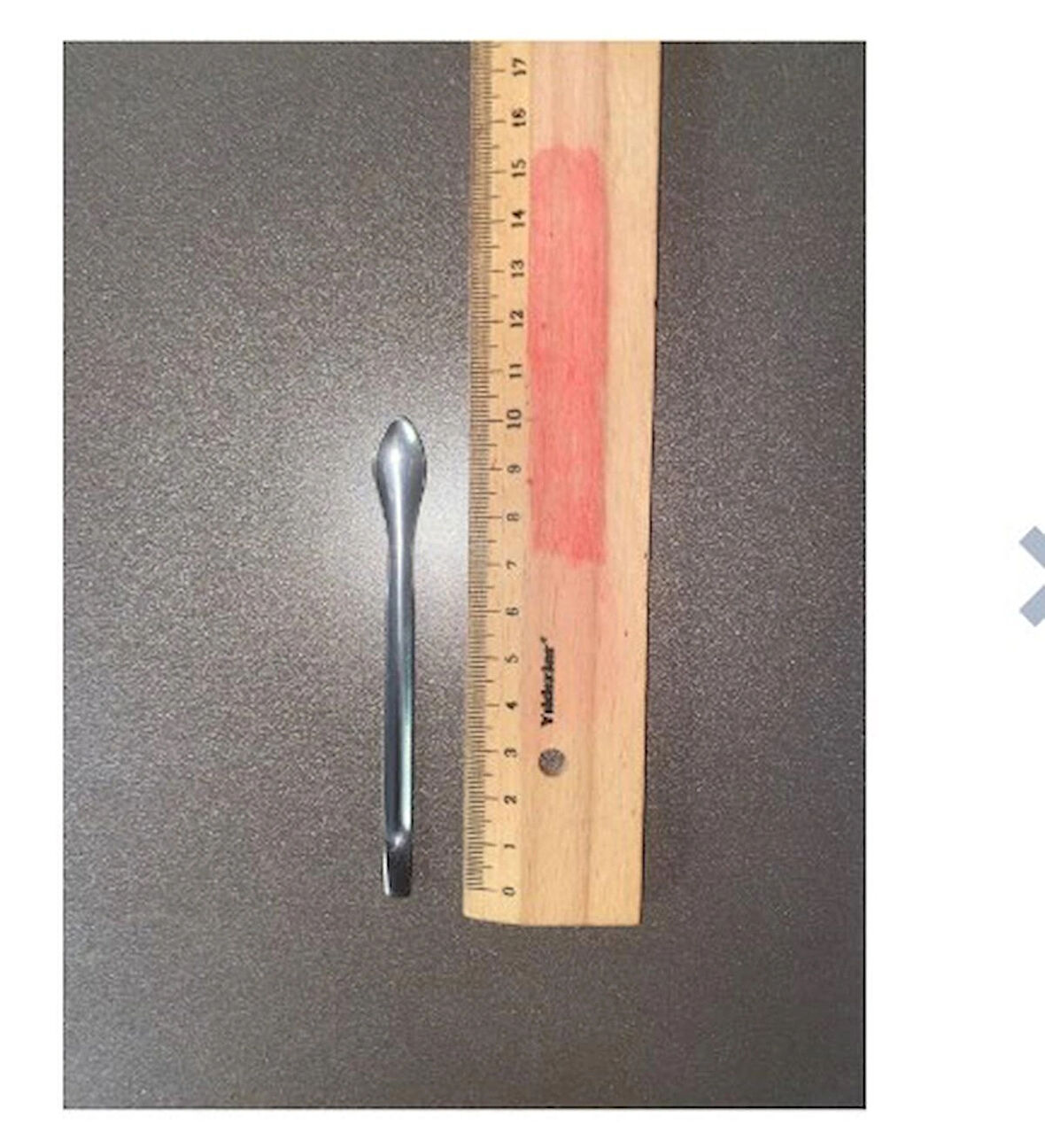 10 cm Çift Uçlu Paslanmaz Çelik Laboratuvar Kaşığı – Toz, Granül ve Numune Aktarım Spatulası