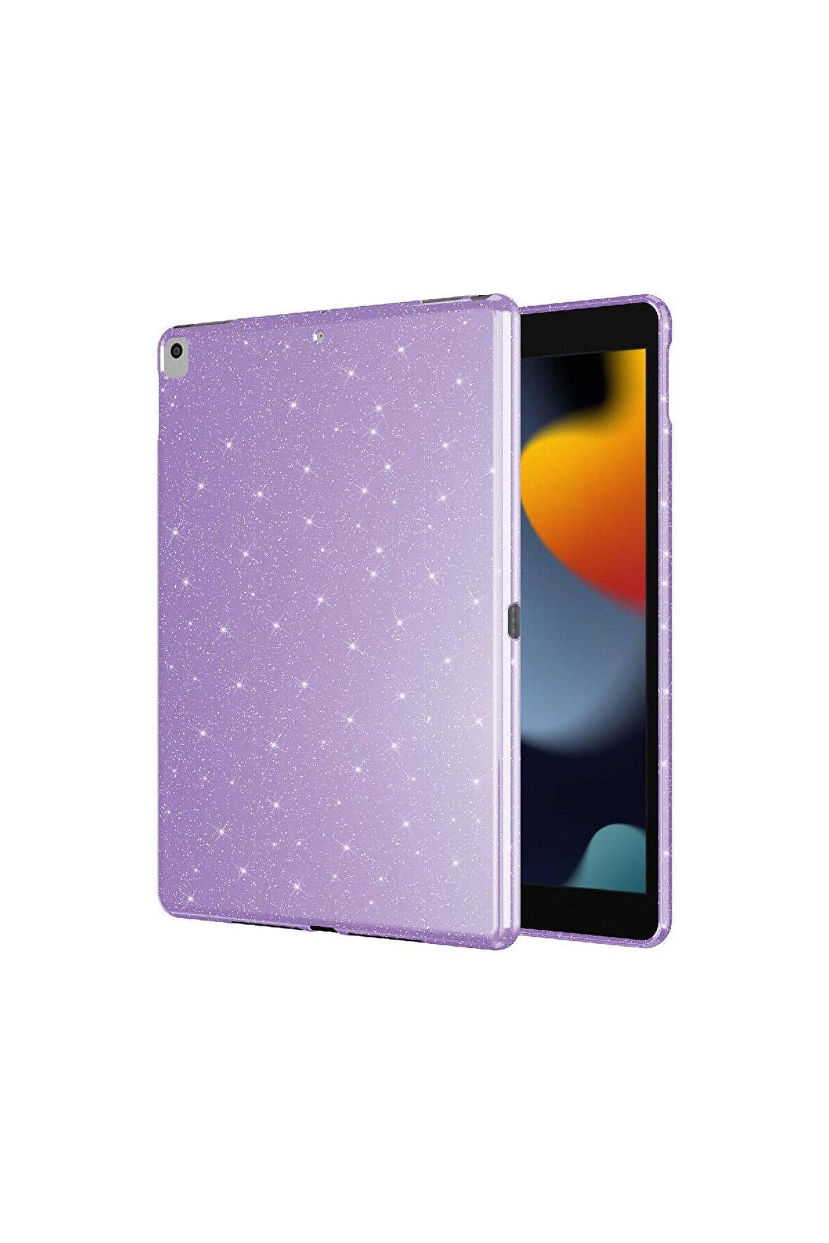 Apple iPad 10.9 (10. Nesil) Uyumlu Fuchsia Işıltılı Tablet Kılıf