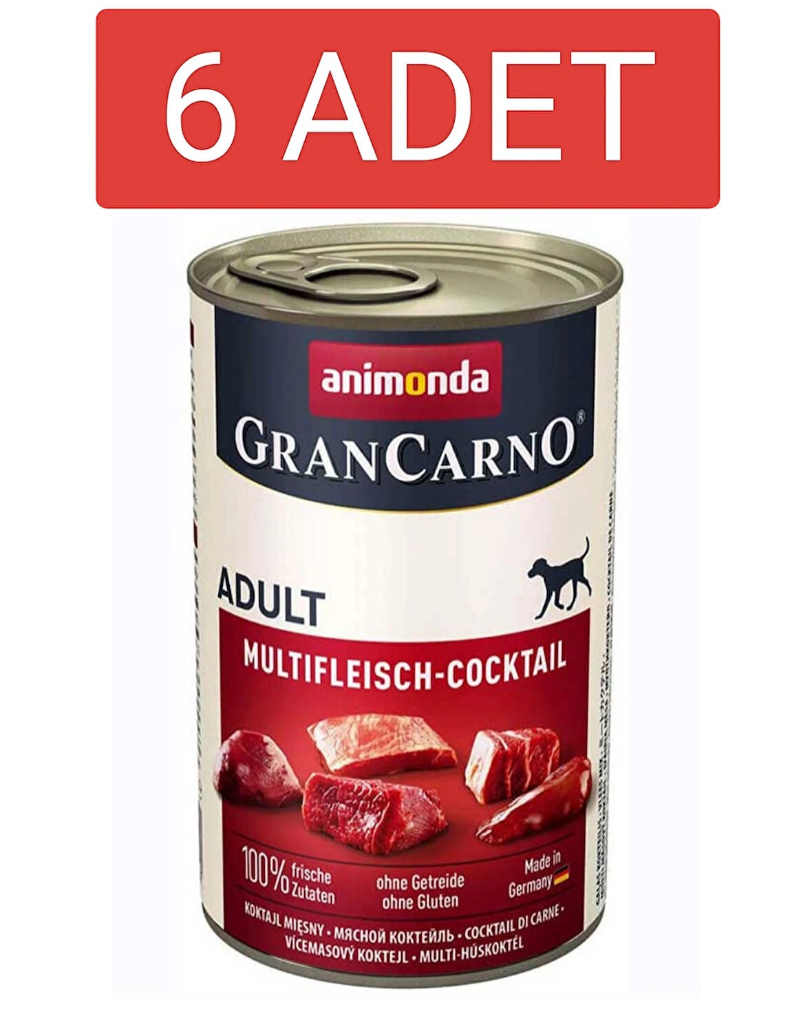 Gran Carno Karışık Etli Yetişkin Köpek Konservesi 400gr x 6 Adet