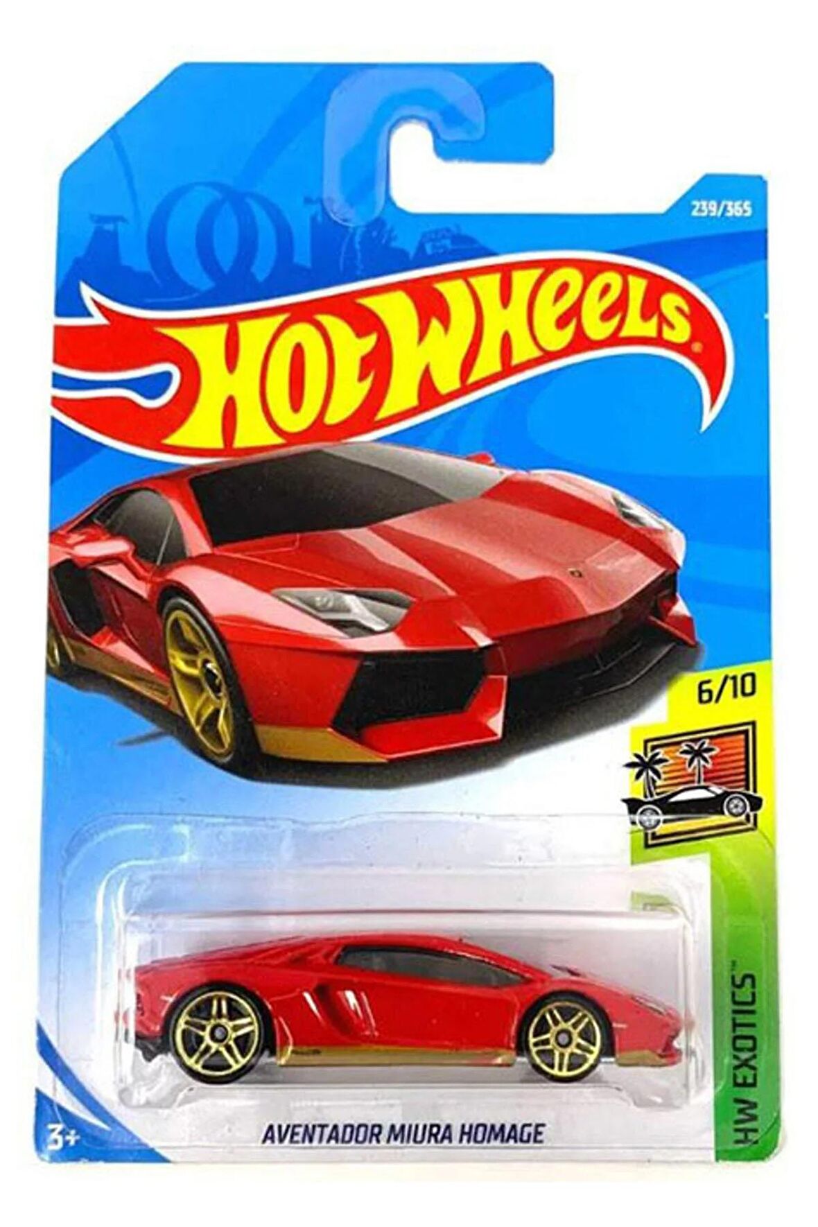 Hot Wheels - Lamborghini Aventador Miura Homage - Yurt Dışı Uzun Kartonet (1/64) 2017 Serisi