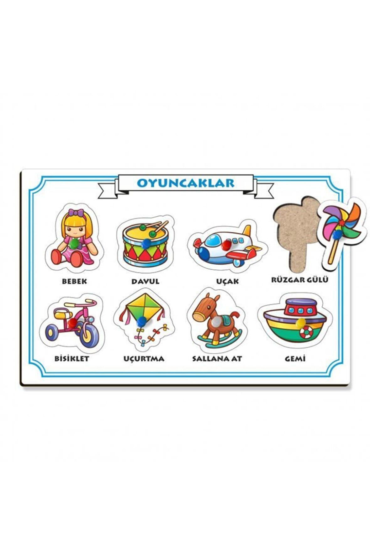 Oyuncak, Renkli Tutacaklı Zeka Geliştirici Puzzle