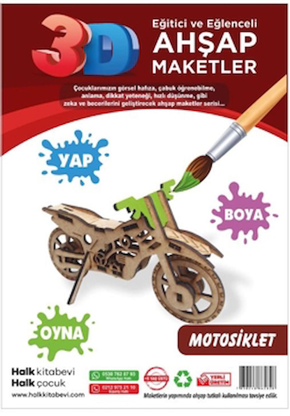 Motosiklet Ahşap Maket