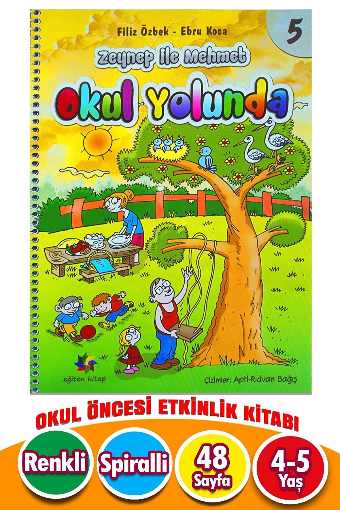 4-6 Yaş Okul Yolunda Eğitici Kitap 5. Sayı