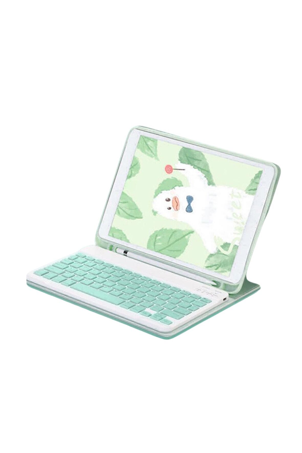 Qpen Samsung Galaxy X800 Tab S8 Plus Uyumlu 12.4 inç Klavyeli Tablet Kılıf
