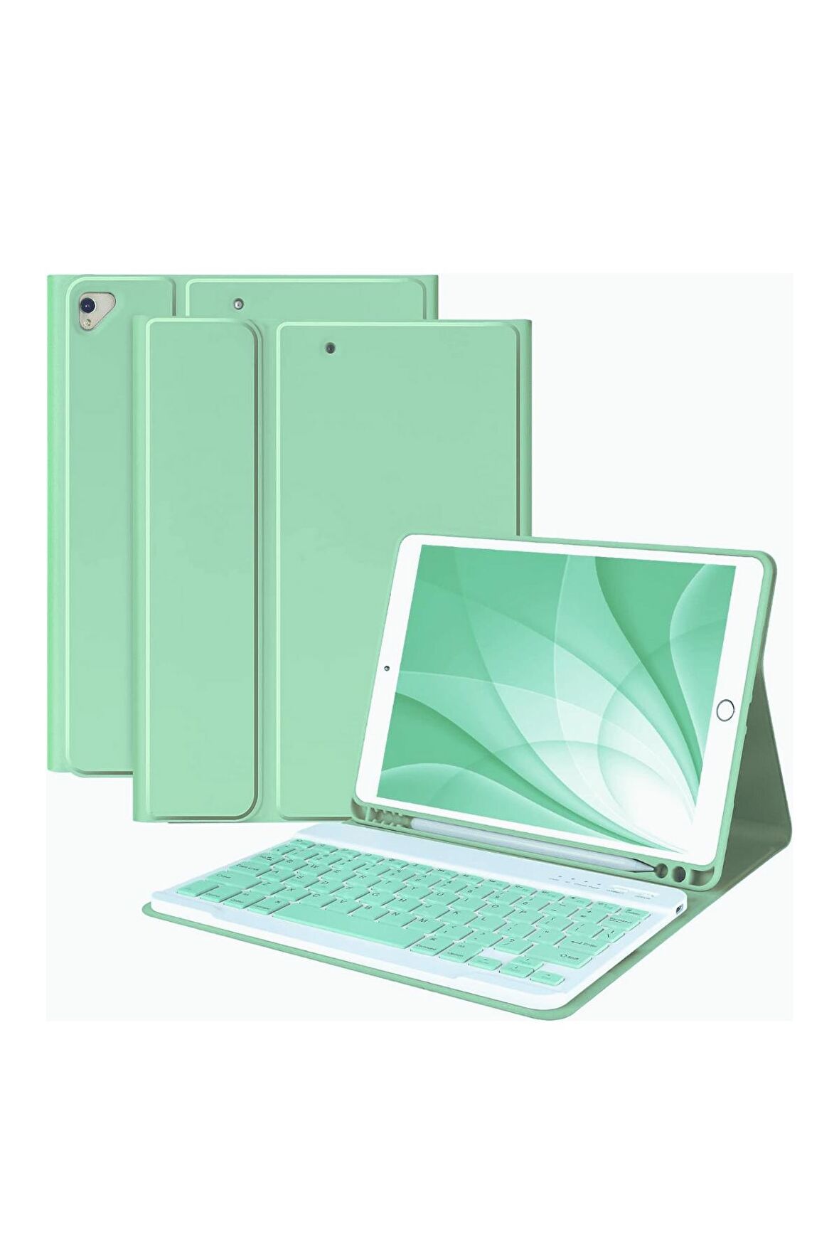 Qpen iPad Air 3 10.5 inç Uyumlu Klavyeli Tablet Kılıfı 