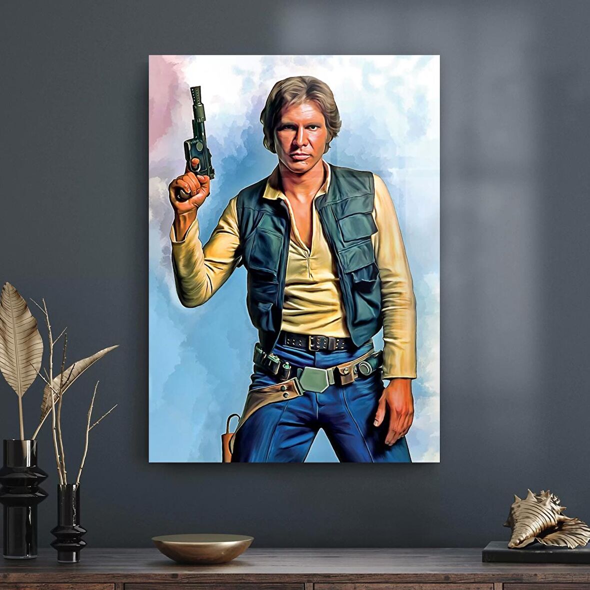 Decovetro Cam Tablo Star Wars Han Solo