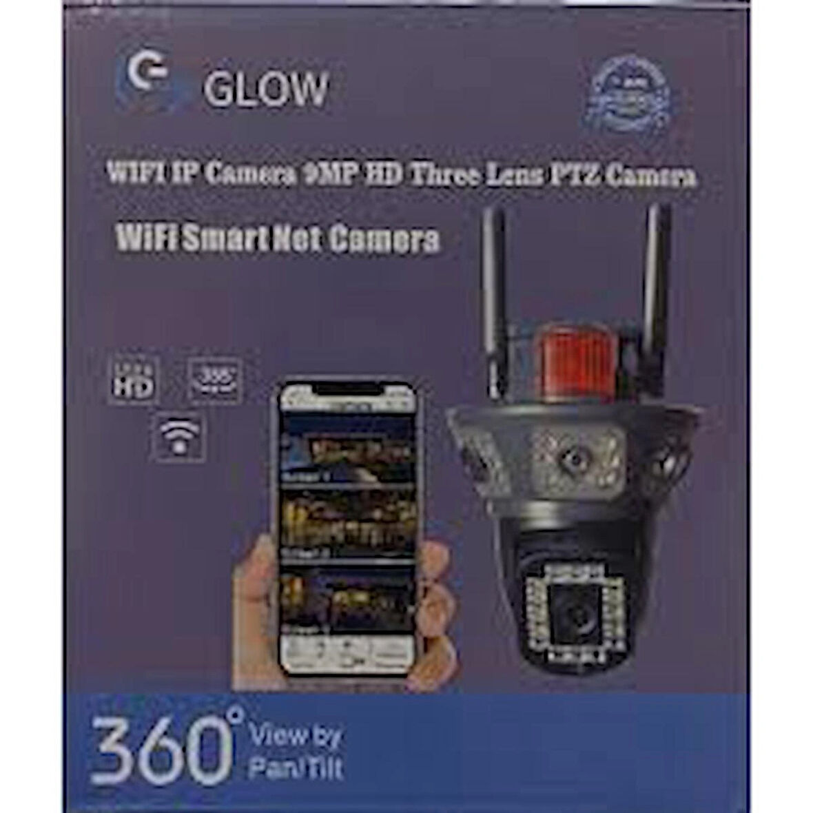  3 KAMERALI OKAM PRO YAZILIMLI 9MP Dual Image Wi-Fi Security  Camera Wireless  PTZ  Starlight  Night Vision Full Color  3.6+3.6MM 5MP Lens,36Pcs Leds  Dual Light ,Two-Way Audio, IP65  Waterproof Surveillance SyStem  Intelligent   2K Wi-Fi Security Ca