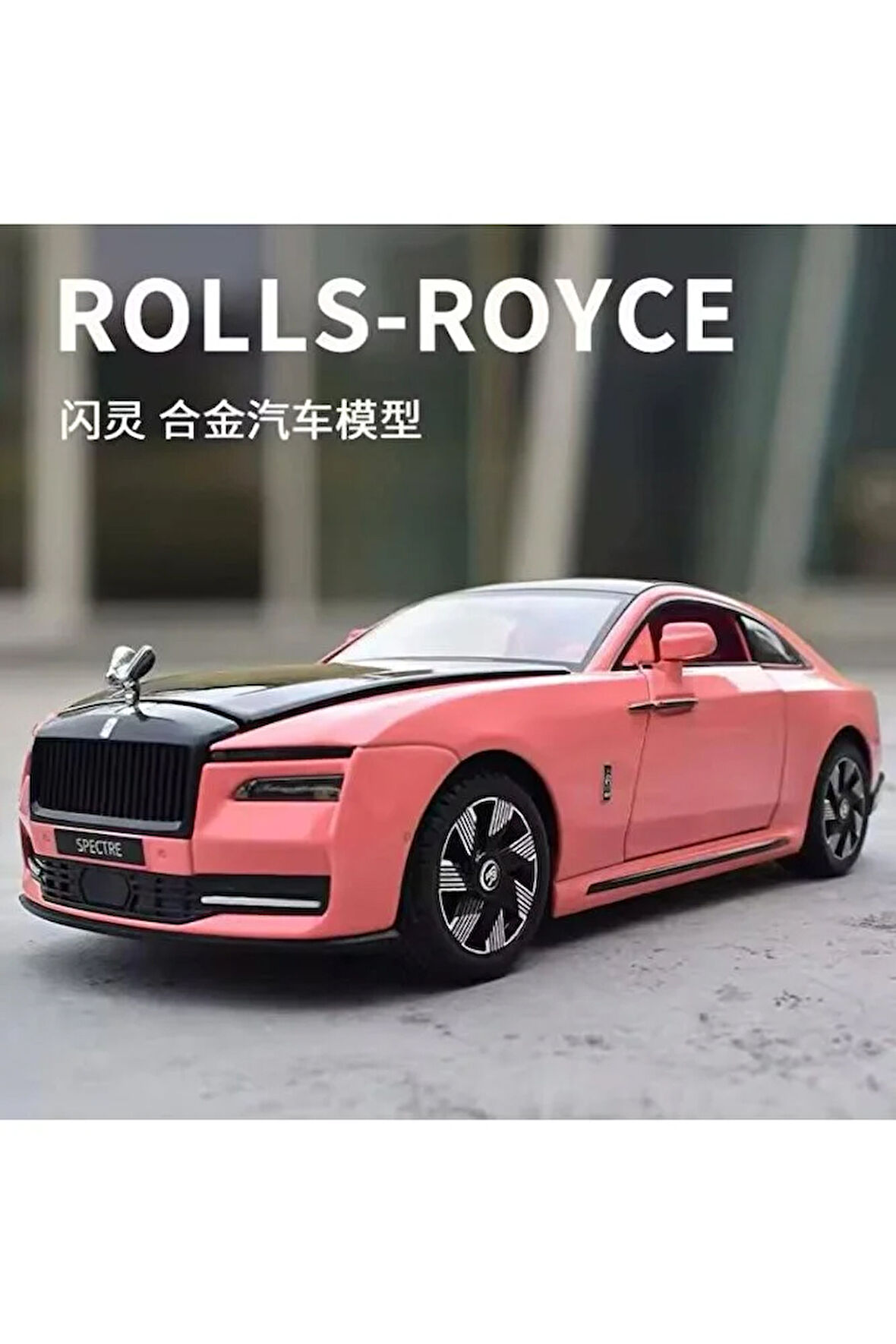 Rolls-Royce Spectre 1:24 Ölçek Premium DieCast Model Araba Kapıları Açılır Rolls Royce