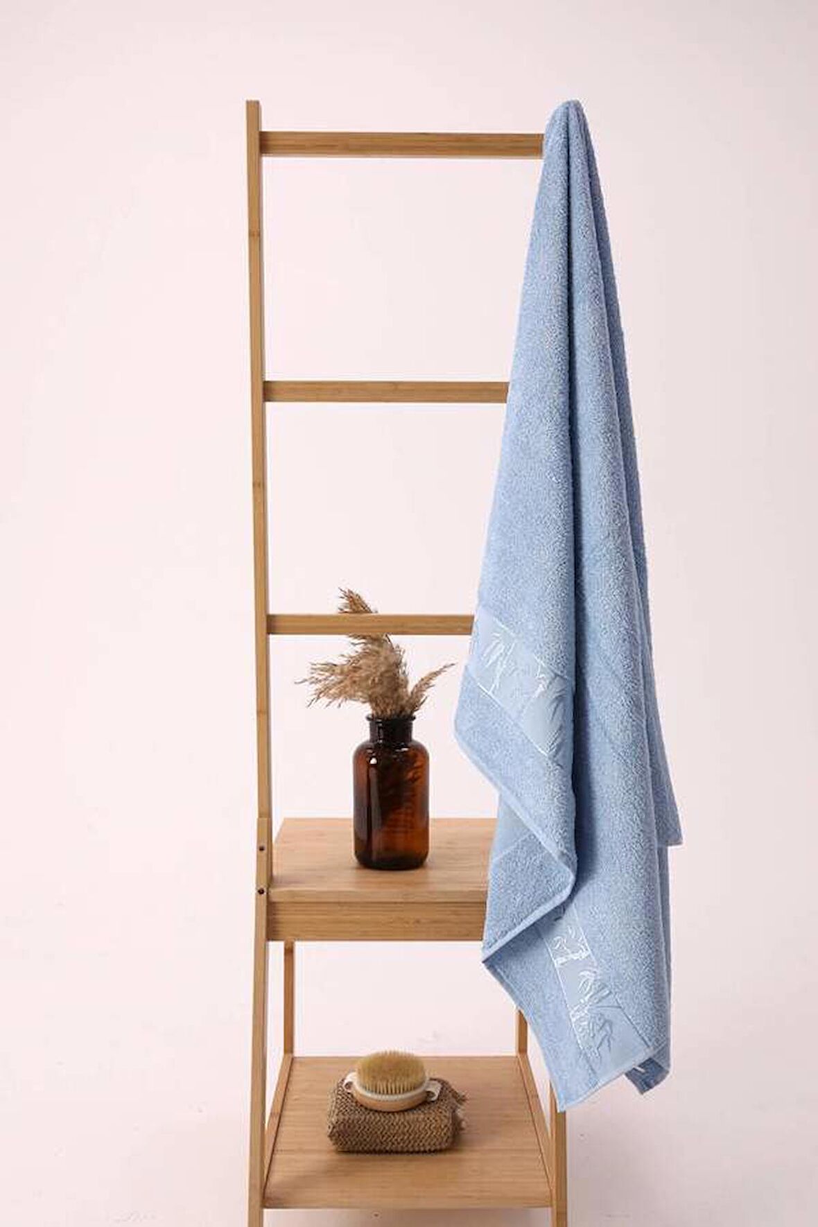 NİVEMESHOME MAVİ BAMBU BANYO HAVLUSU NURPAK