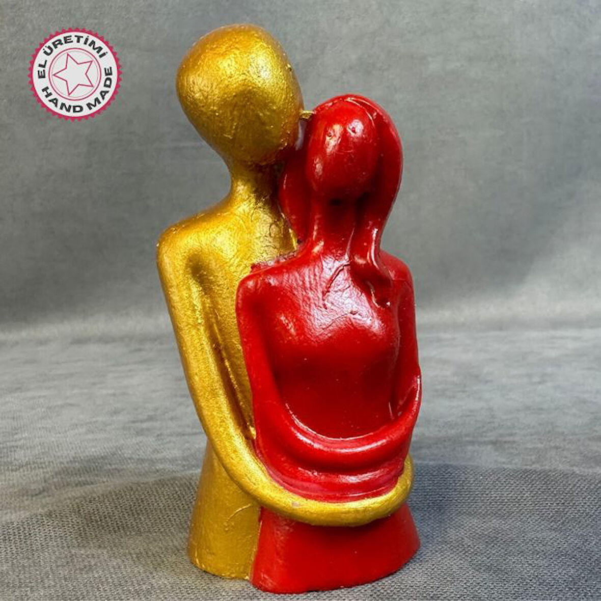 Uretti - Hülya 6683 El Yapımı Dekoratif Sarılmış Çift Biblo