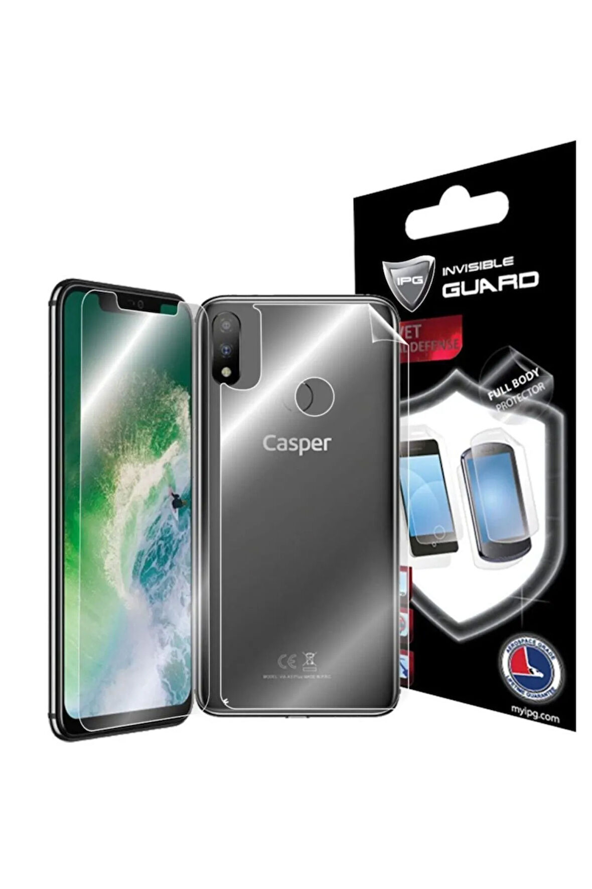 Casper Vıa A3 Plus Görünmez Hydrogel Tam Kaplama (EKRAN VE ARKA KORUMA)
