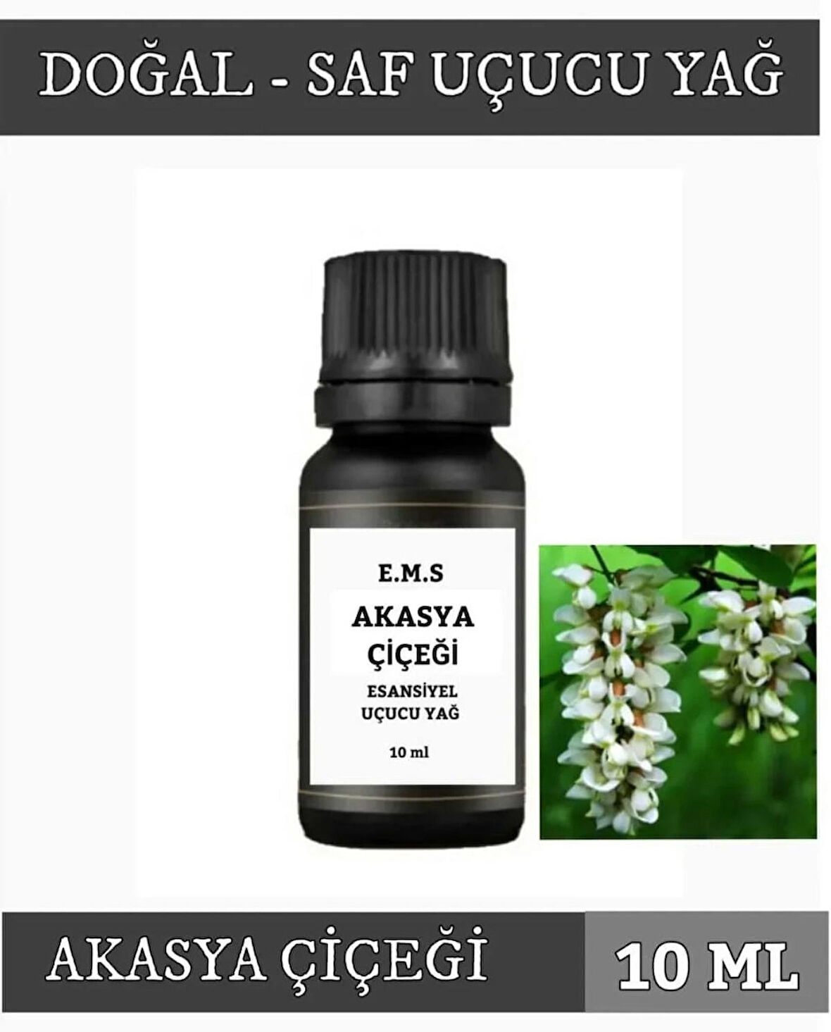 AKASYA ÇİÇEĞİ Uçucu Yağ Buhurdanlık Esansı Oda Kokusu DİFÜZÖR Uçucu Esansiyel Yağ Buhur Yağı 10 ML.