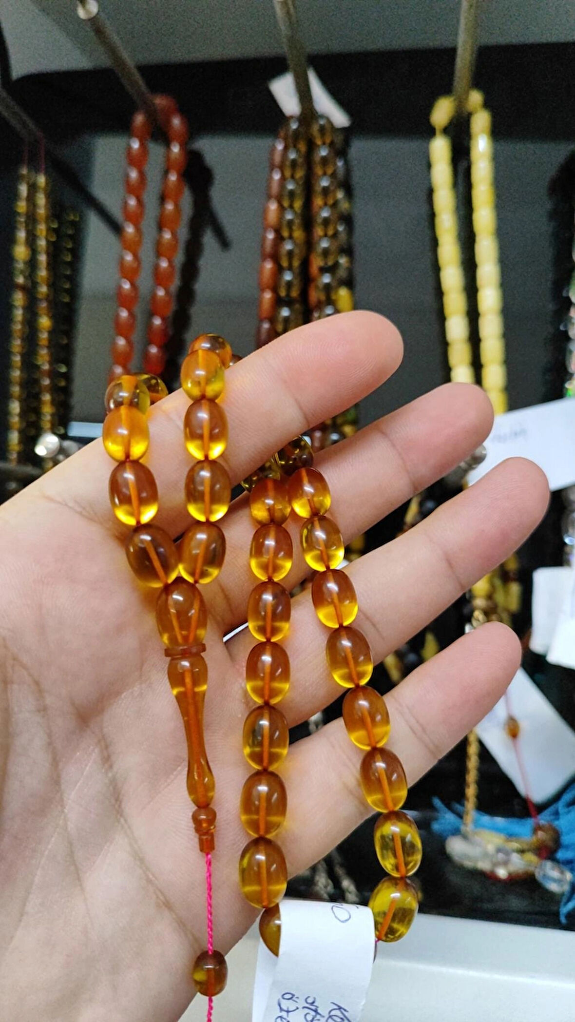 Ateş kehribar tesbih