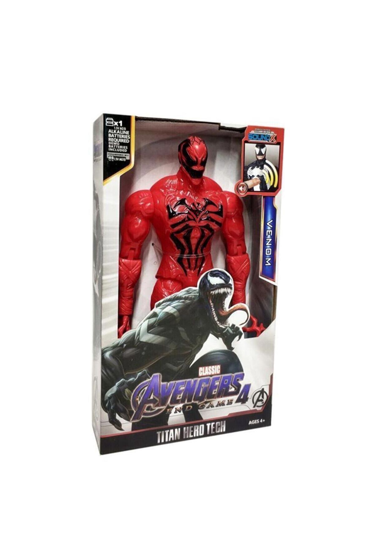 AVENGERS Venom Işıklı Sesli Aksiyon Figür Oyuncak kırmızı VENOM FİGÜR SPİDERMAN VENOM KARAKTERİ