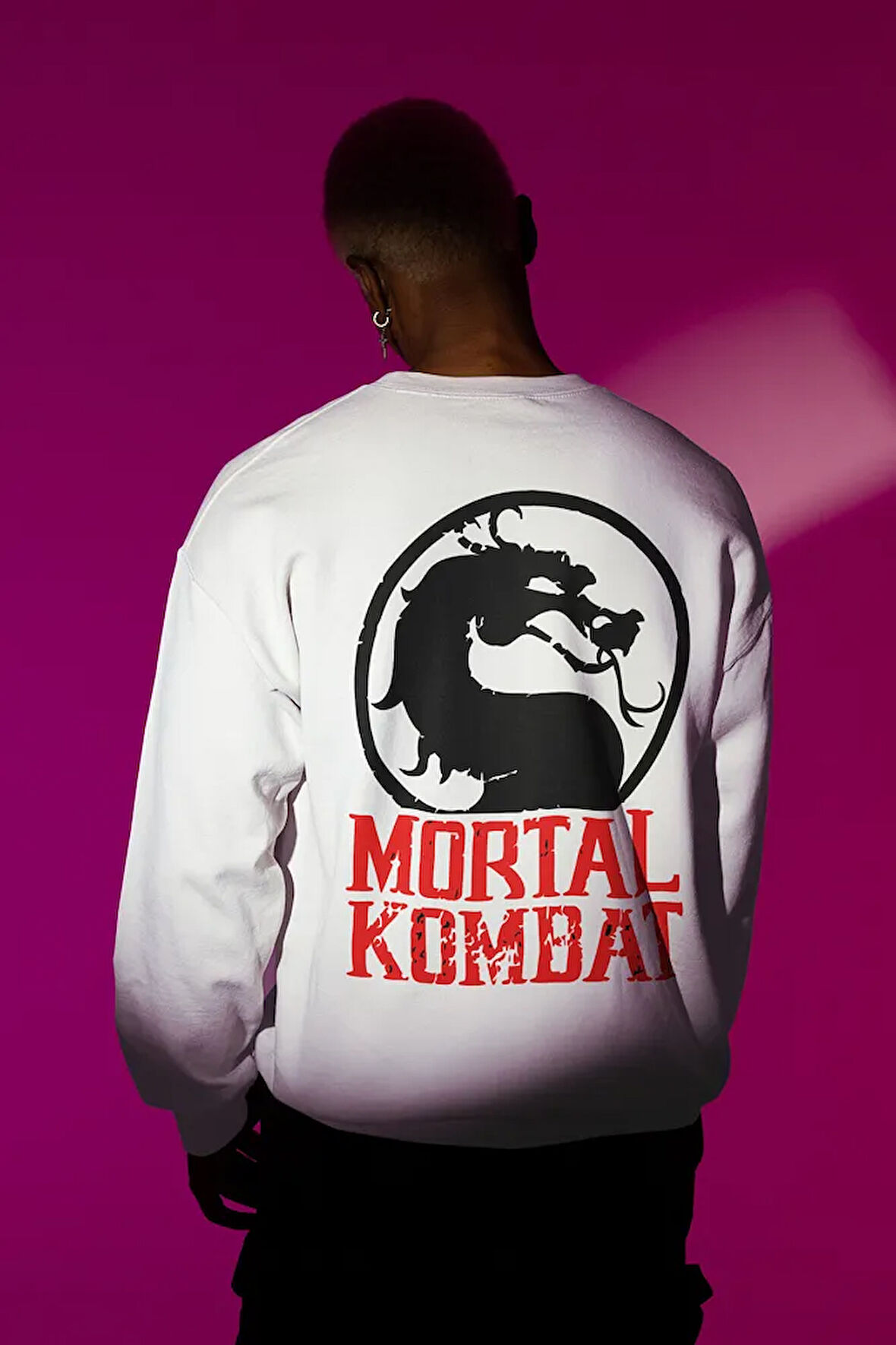 Mortal Kombat Baskılı Unisex Oversize Anime Sweatshirt