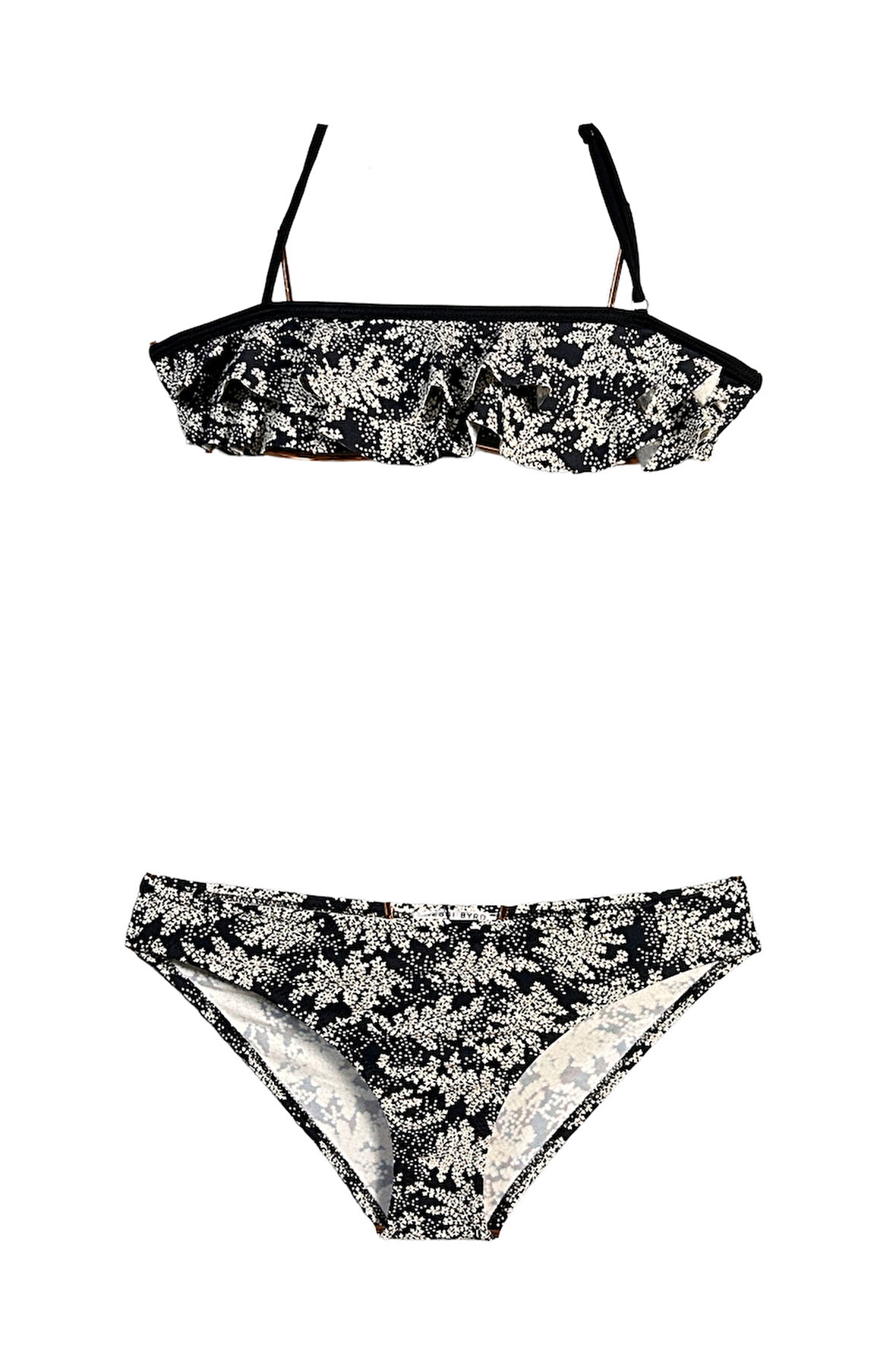 Halter Yaka Botanik Desen 50UV Kız Çocuk Bikini Takımı by Nessi Byrd
