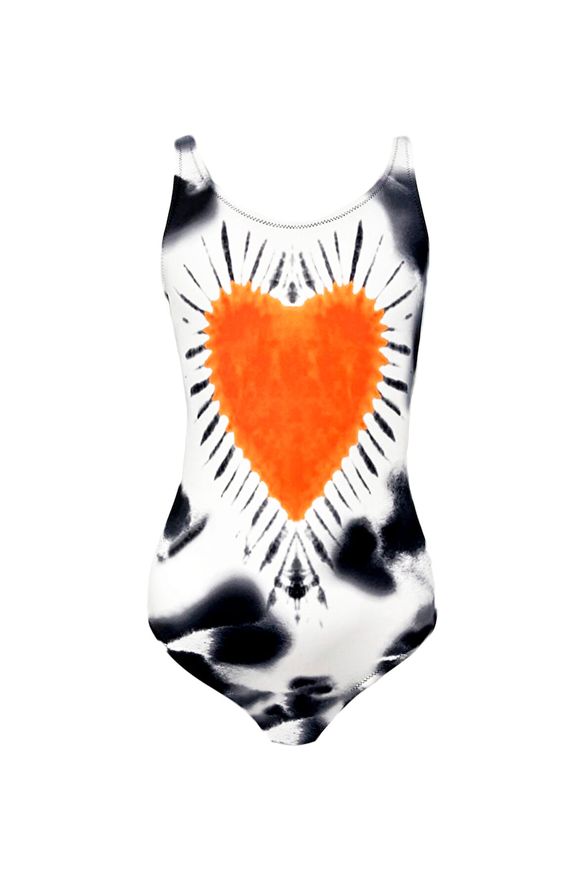 Askılı Kalp Desenli Kız Çocuk Mayo By Nessi Byrd