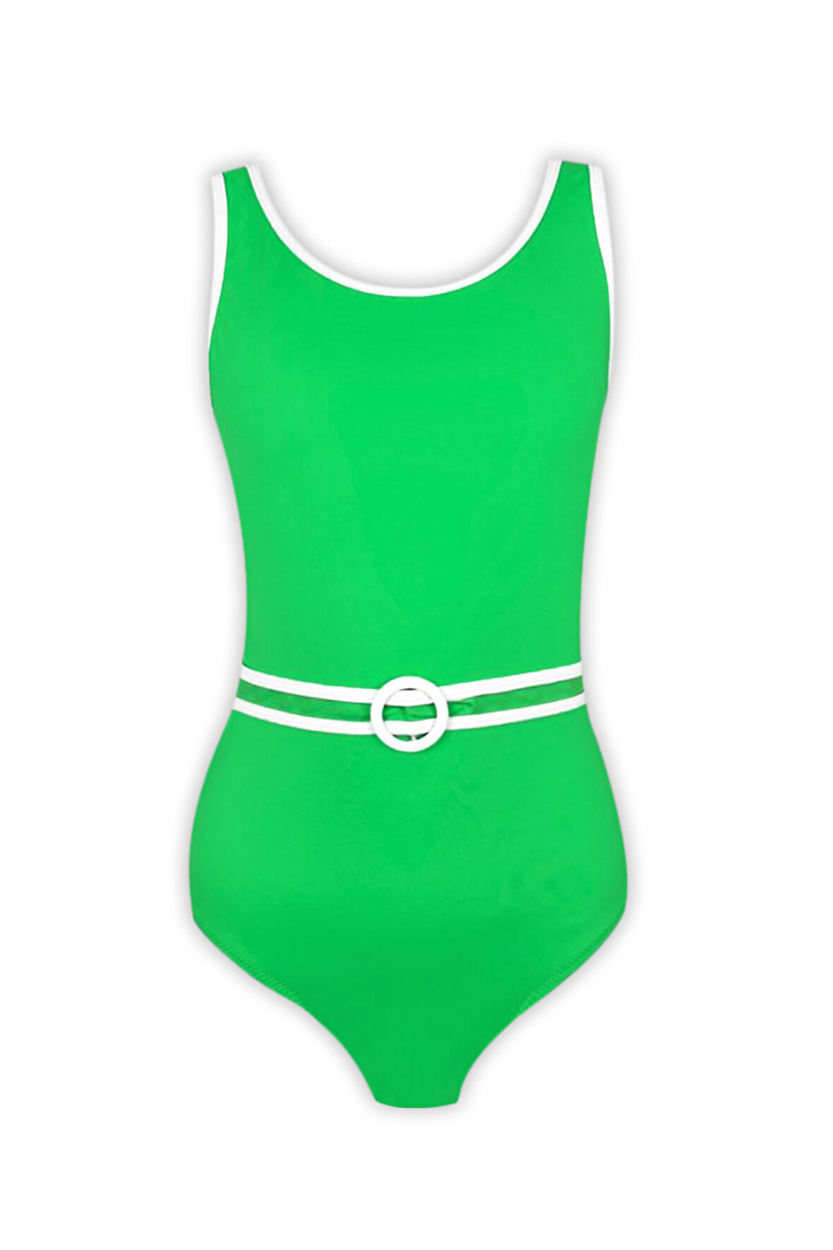 Askılı Kemer ve Toka Detaylı Spor Tasarım 50UV Kız Çocuk Mayo by Nessi Byrd