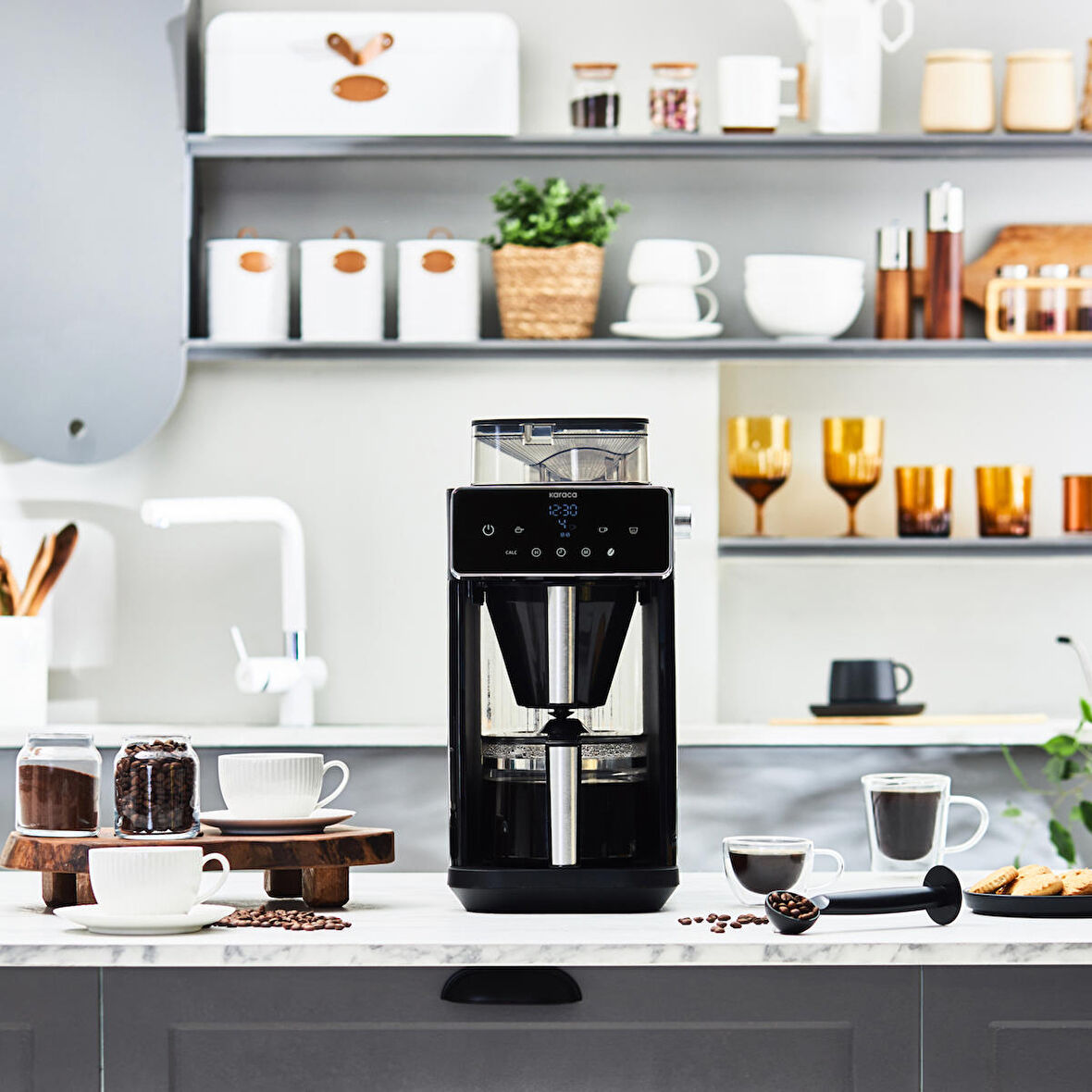Karaca Coffee Artisan 01 Öğütücülü Filtre Kahve Makinesi Ve Grinder