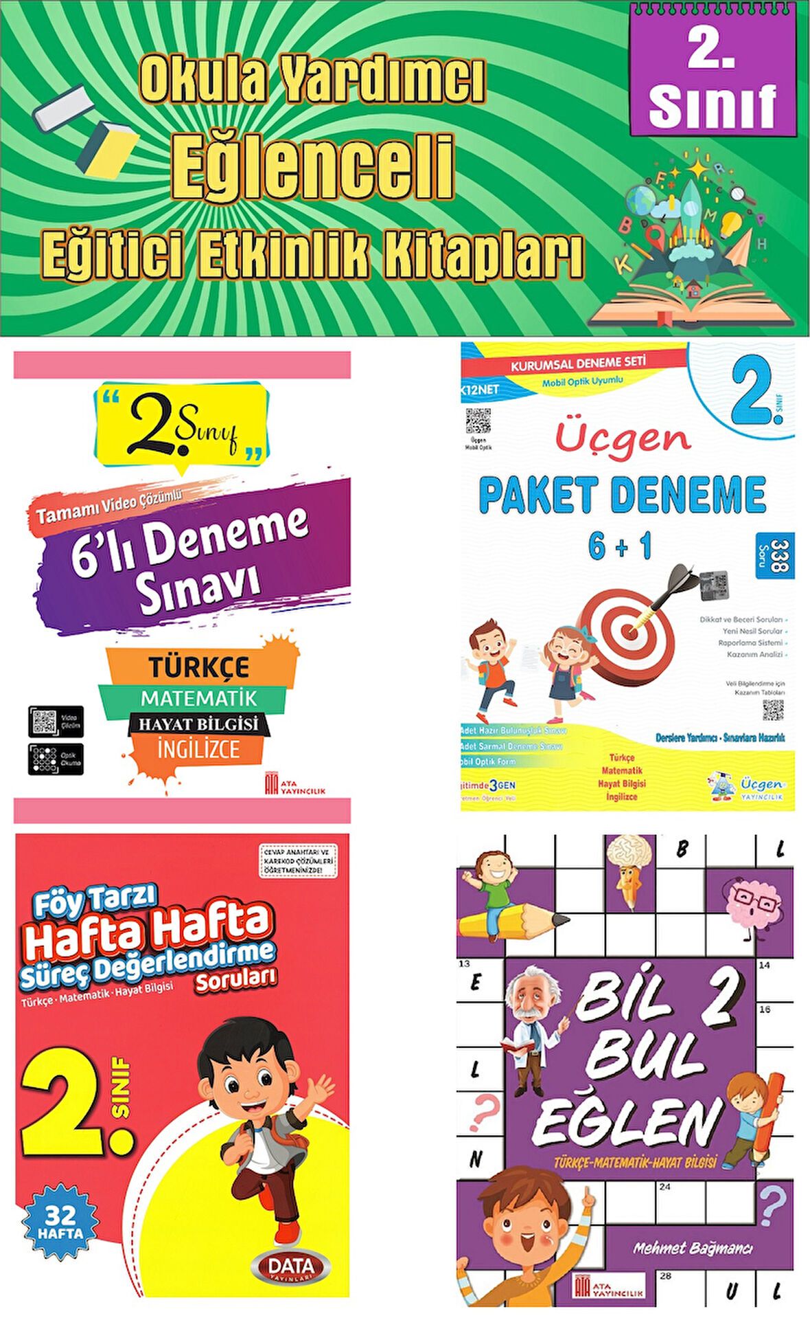Ata 2.Sınıf Okula Yardımcı Bursluluk ve Özel Okullara Hazırlık Deneme Seti