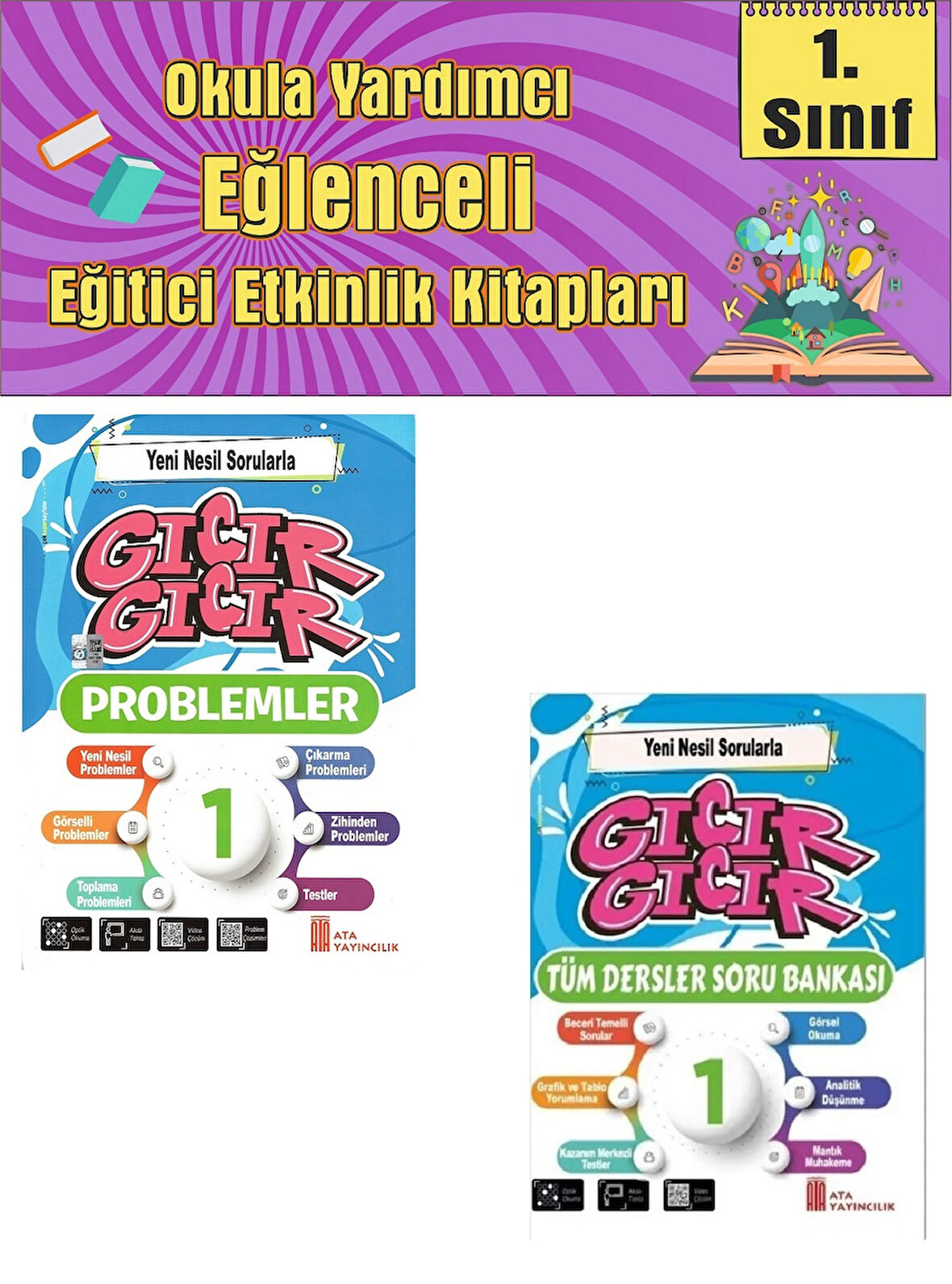 1.Sınıf Yeni Nesil Sorularla Gıcır Gıcır Problem + Gıcır Gıcır Tüm Derler Soru Bankası