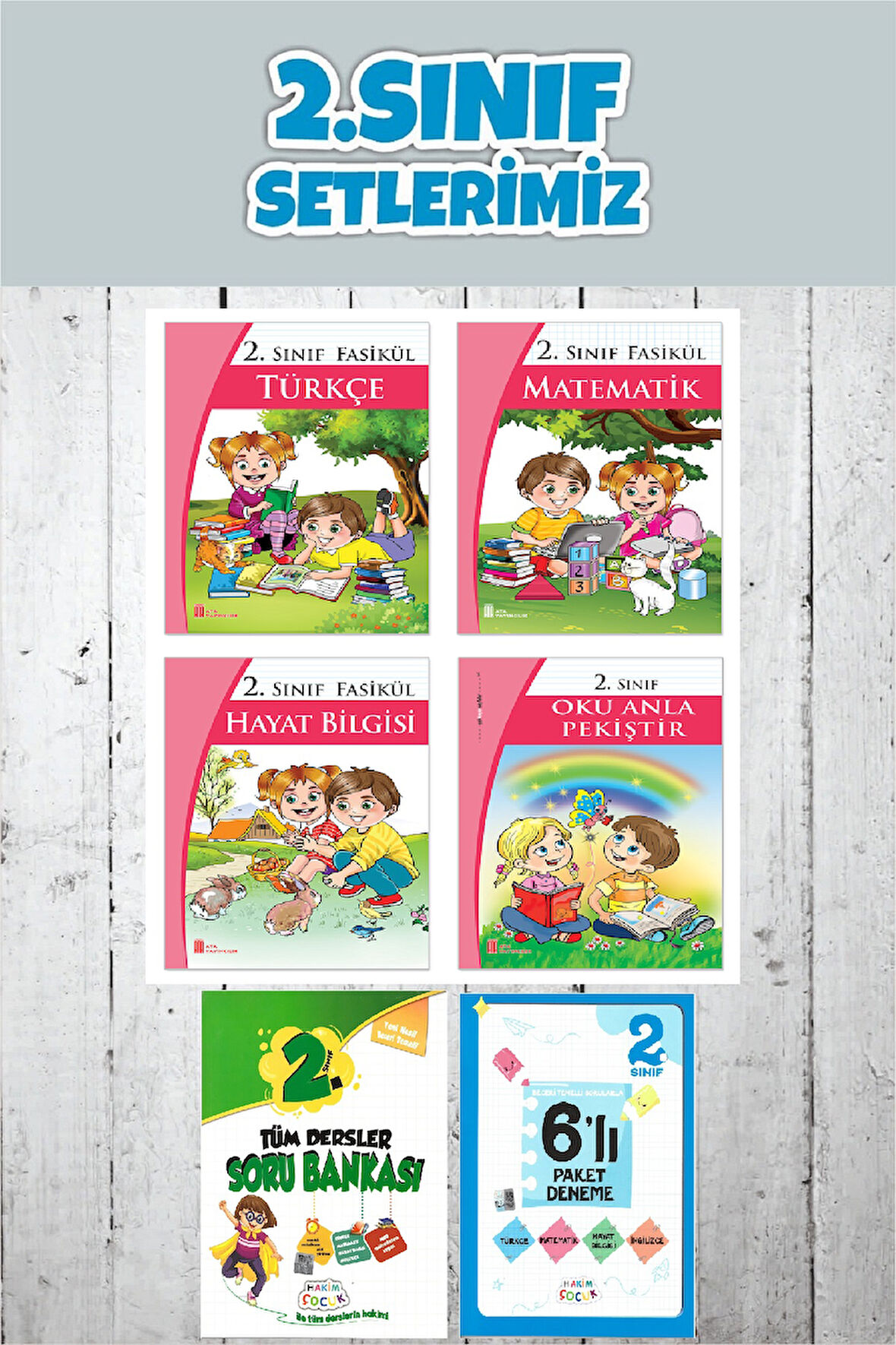 2.Sınıf Fasikül Set (Konu Anlatımlı)-Tüm Dersler Soru Bankası- 6 lı Paket Deneme
