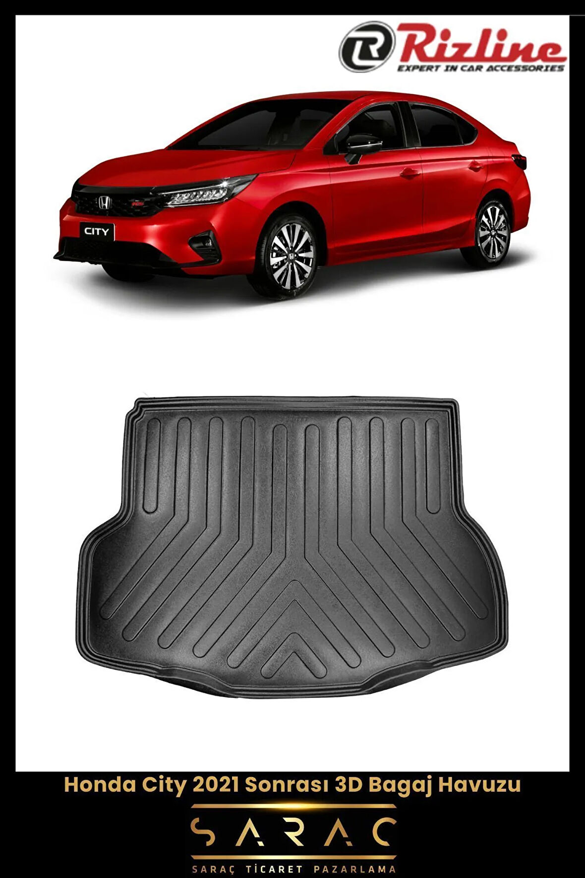 Rizline Honda City 2024 Model 3D Bagaj Havuzu