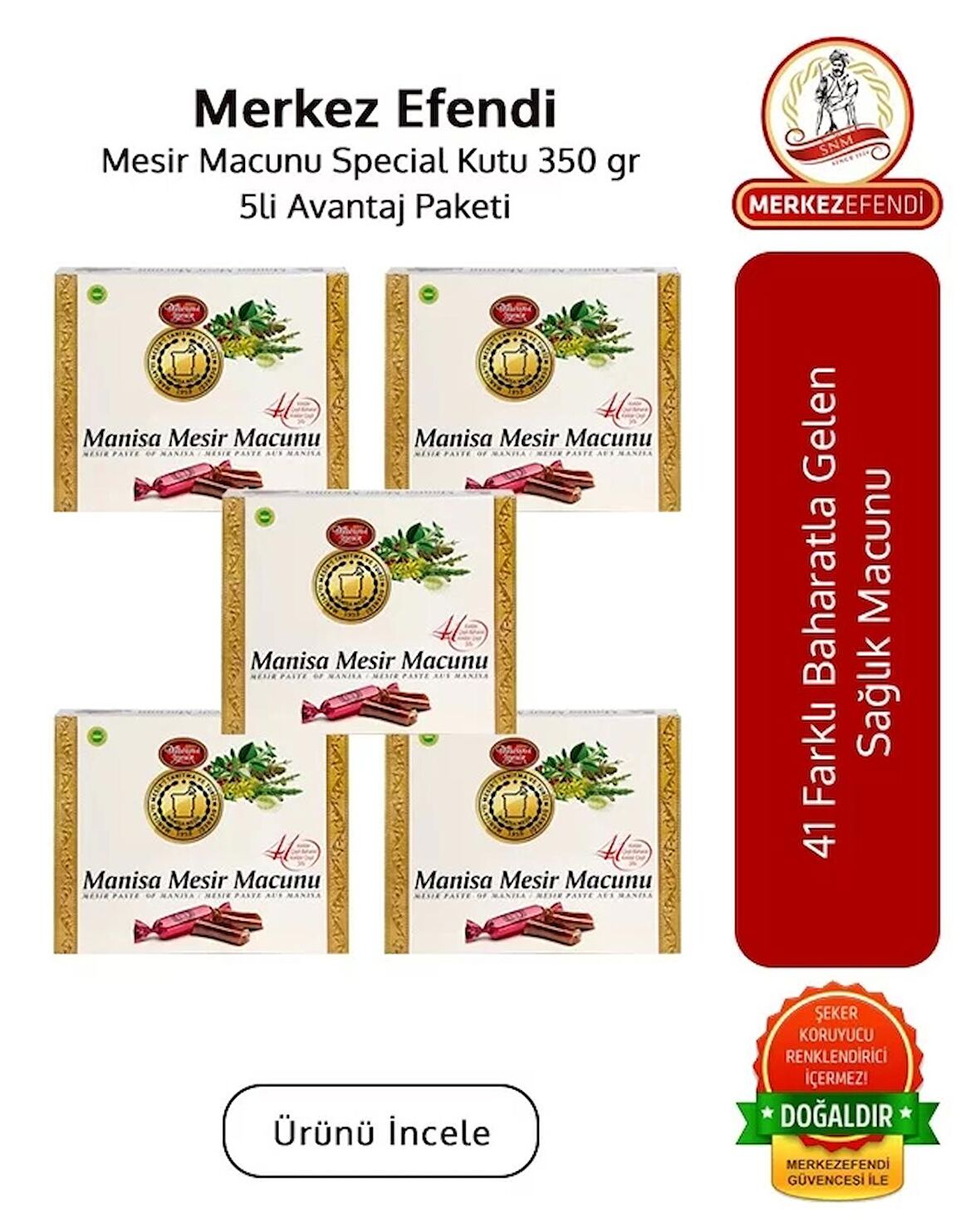 Mesir Macunu Special Kutu 350 gr 5 li Avantaj Paketi