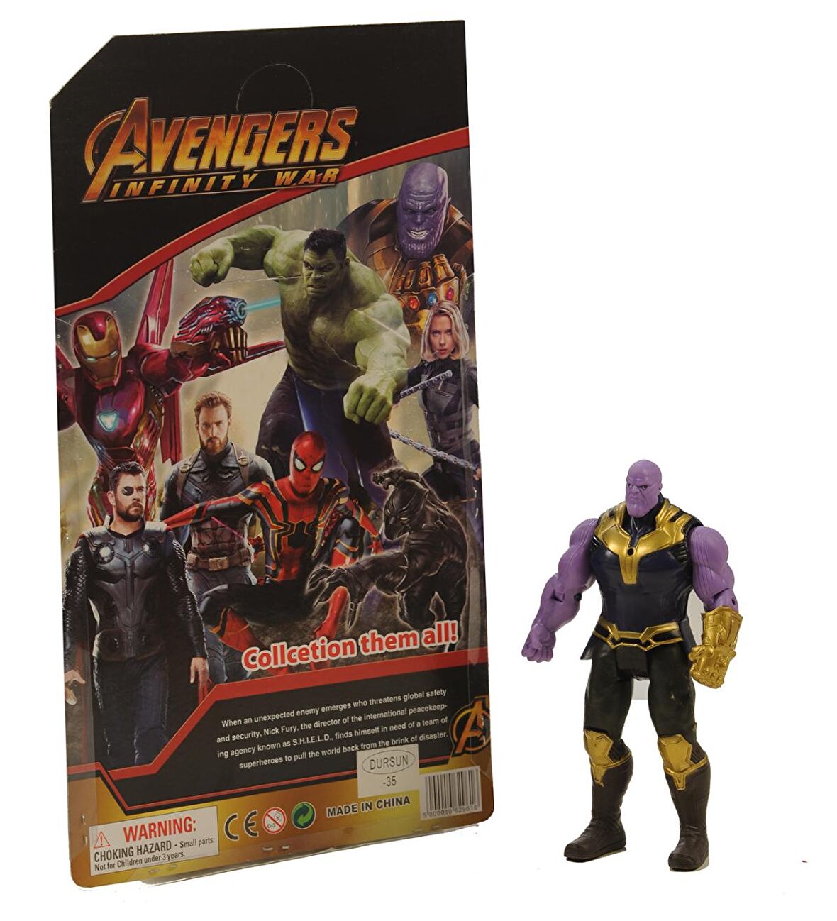 2019 Infiniti War, Union Legend Işıklı Avengers Thanos Figür-17cm