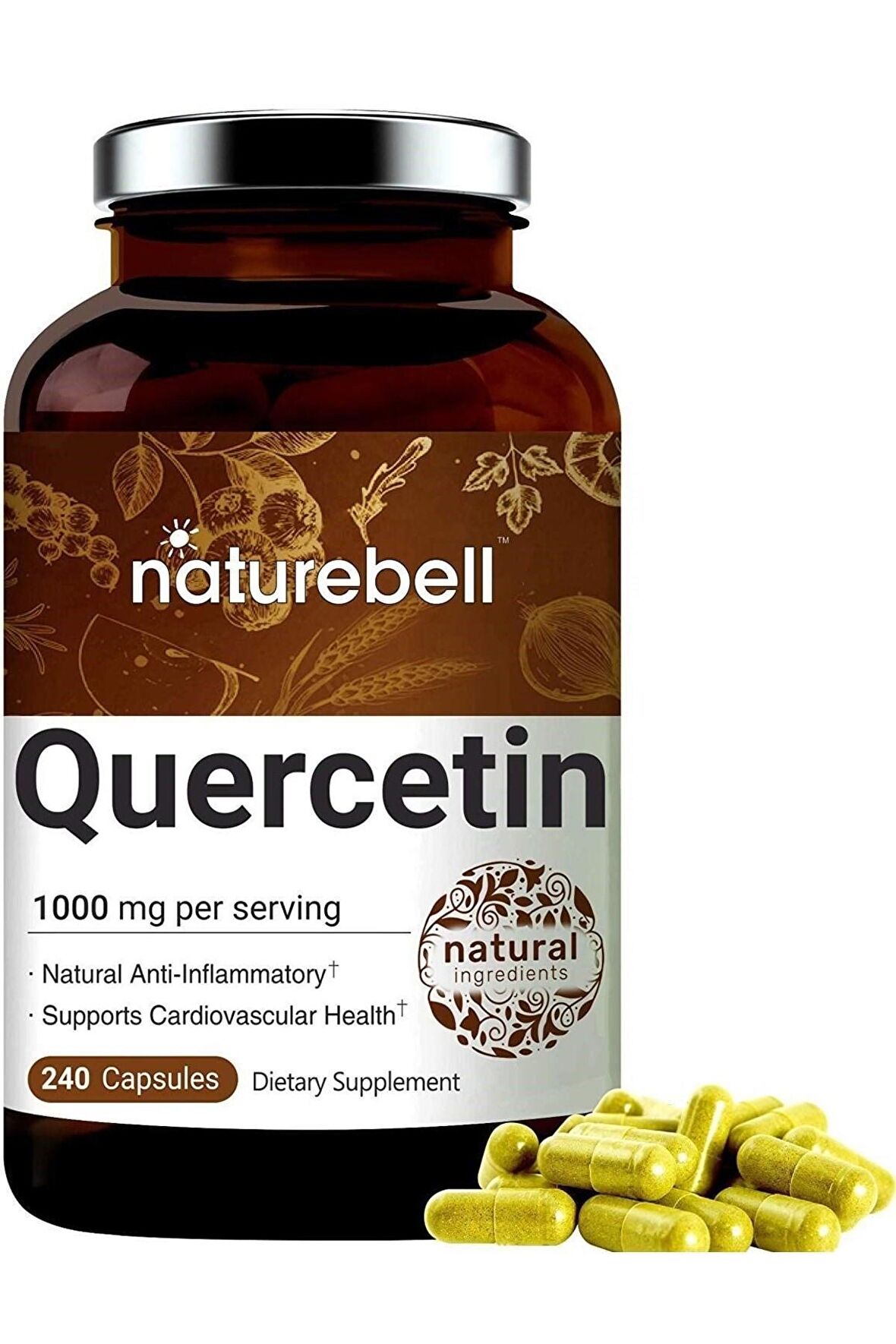  Naturebell Quercetin 240 Tablet - Bağışıklık Sistemini Güçlü Bir Şekilde Destekler