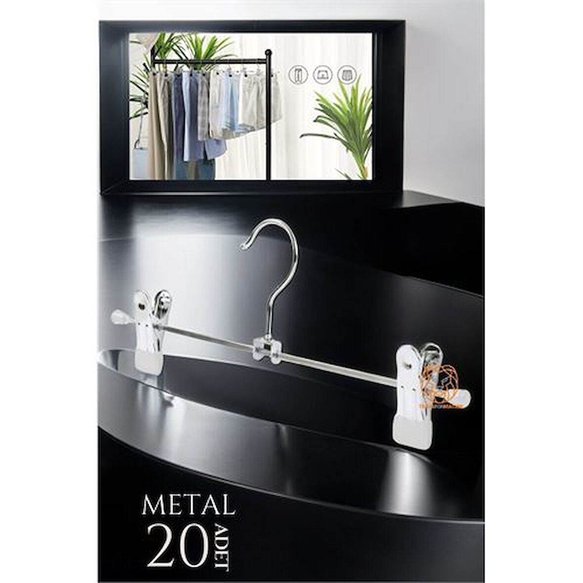 Zhltools Metal Etek Pantolon Askısı - Mandallı Etek Askısı Pantolon Askısı 20 Adet