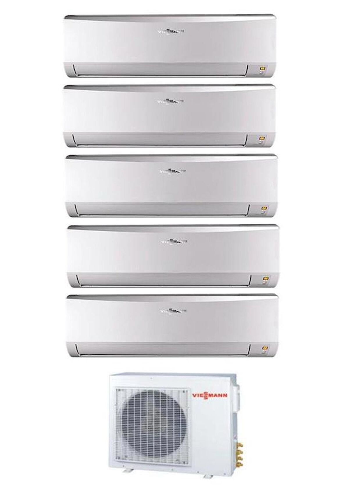 Viessmann Vitoclima Multi 1+5 Sistem (O5F3121M2) 9+12+12+12+18 Btu İç 12,0 kw Dış Ünite