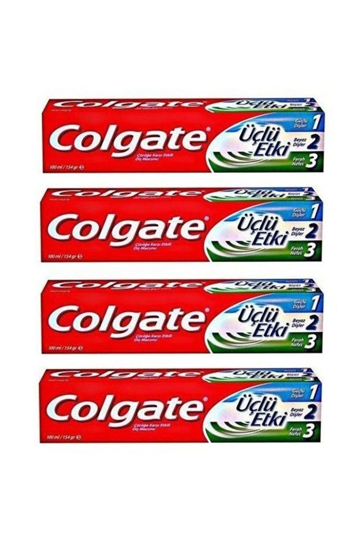 Colgate Üçlü Etki Diş Macunu 100 Ml X 4 Adet