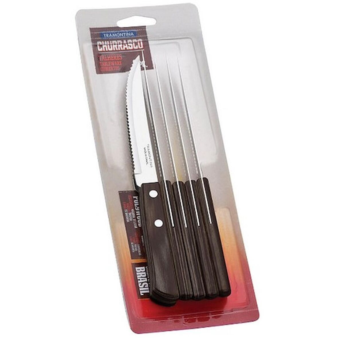 Tramontina Churrasco 21198/915 Biftek-Steak Bıçağı (6 lı Blister)
