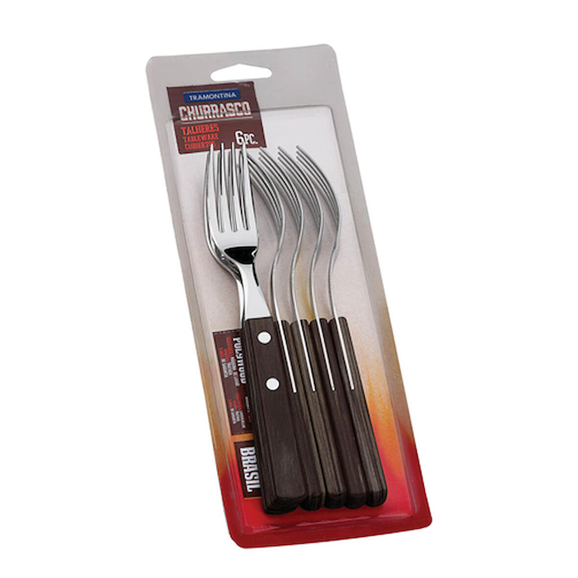 Tramontina Churrasco 21198/916 Biftek-Steak Çatalı (6lı Blister)