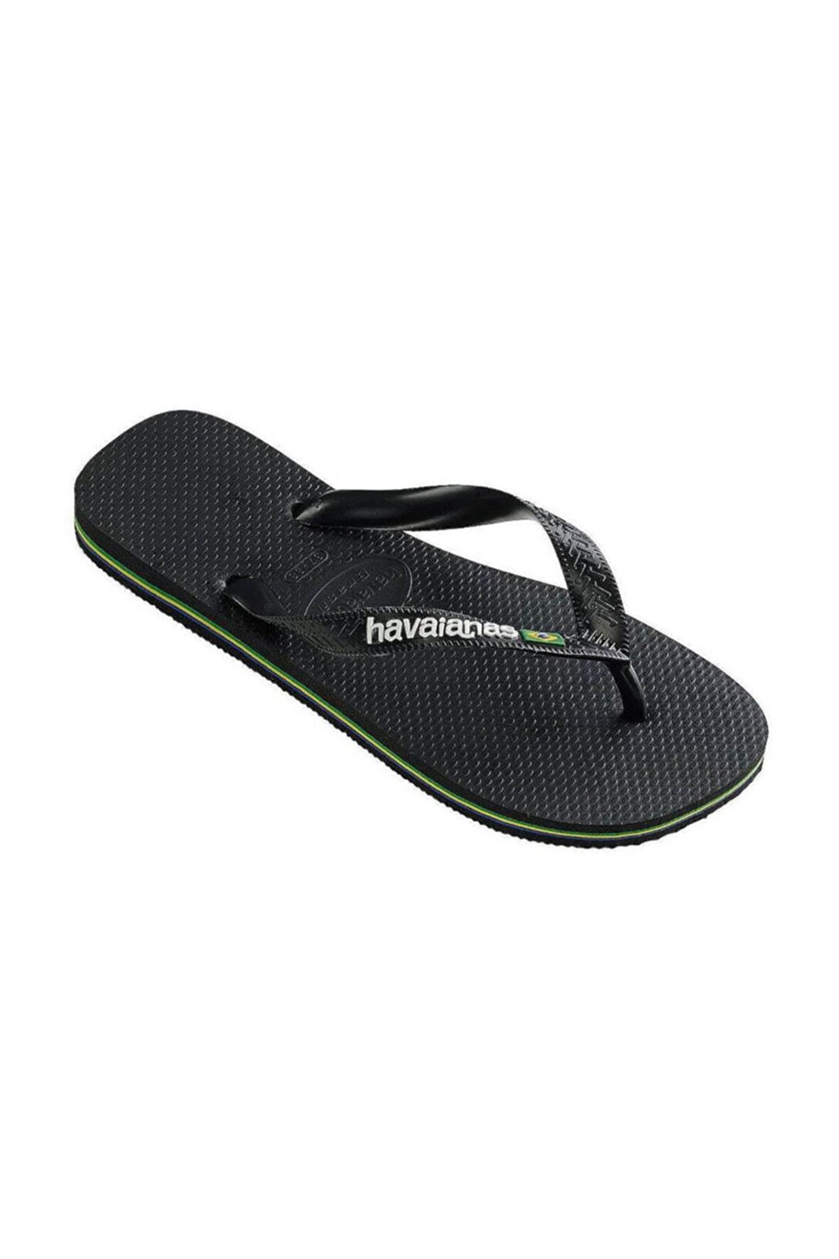 Havaianas Siyah Erkek Terlik BRASIL LOGO