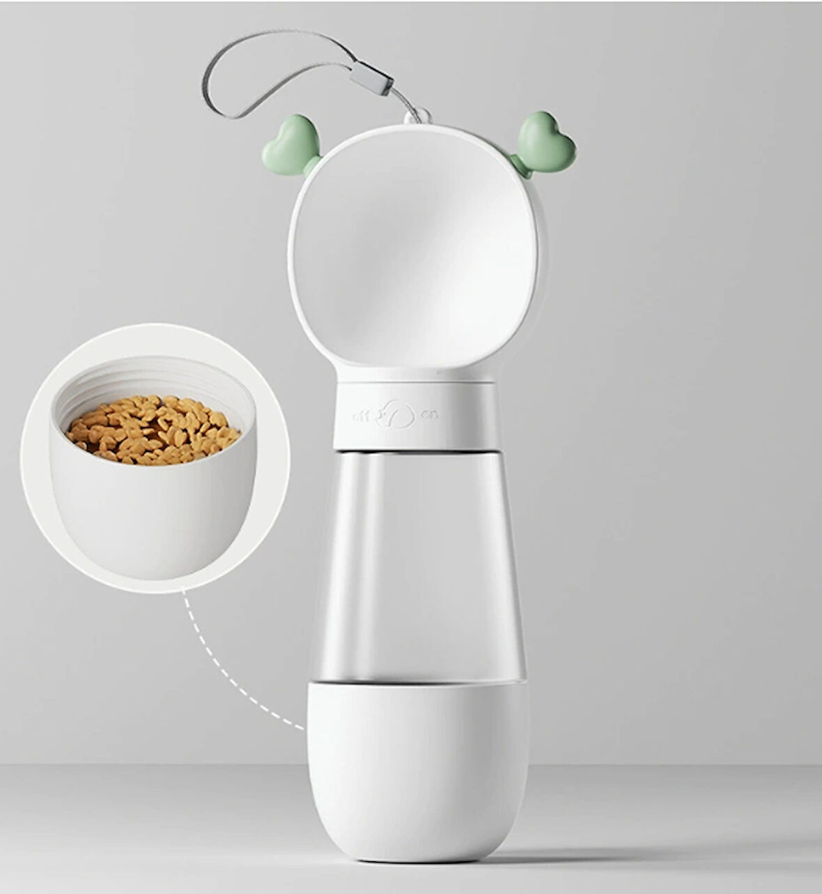 Taşınabilir Evcil Hayvan Mama & Su Kabı - 2'si 1 Arada (350ml + 180ml)