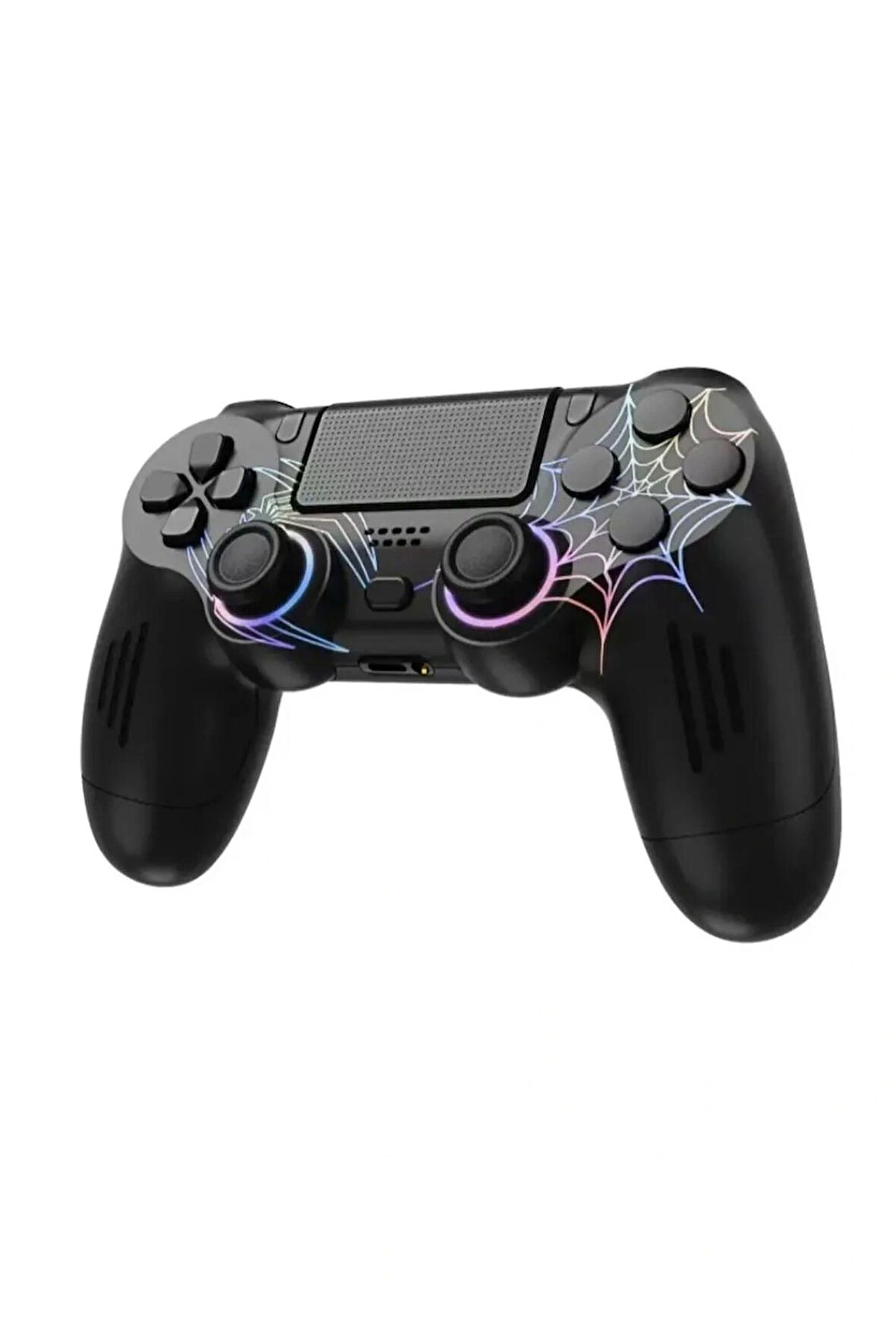 Airstorr  PS3/PS4/PC Uyumlu RGB Spiderman Işıklı Çift Motor Titreşimli Bluetooth Oyun Kolu