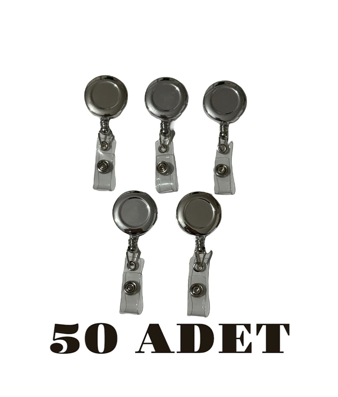 50 Adet Krom Yoyo Kart Tutucu