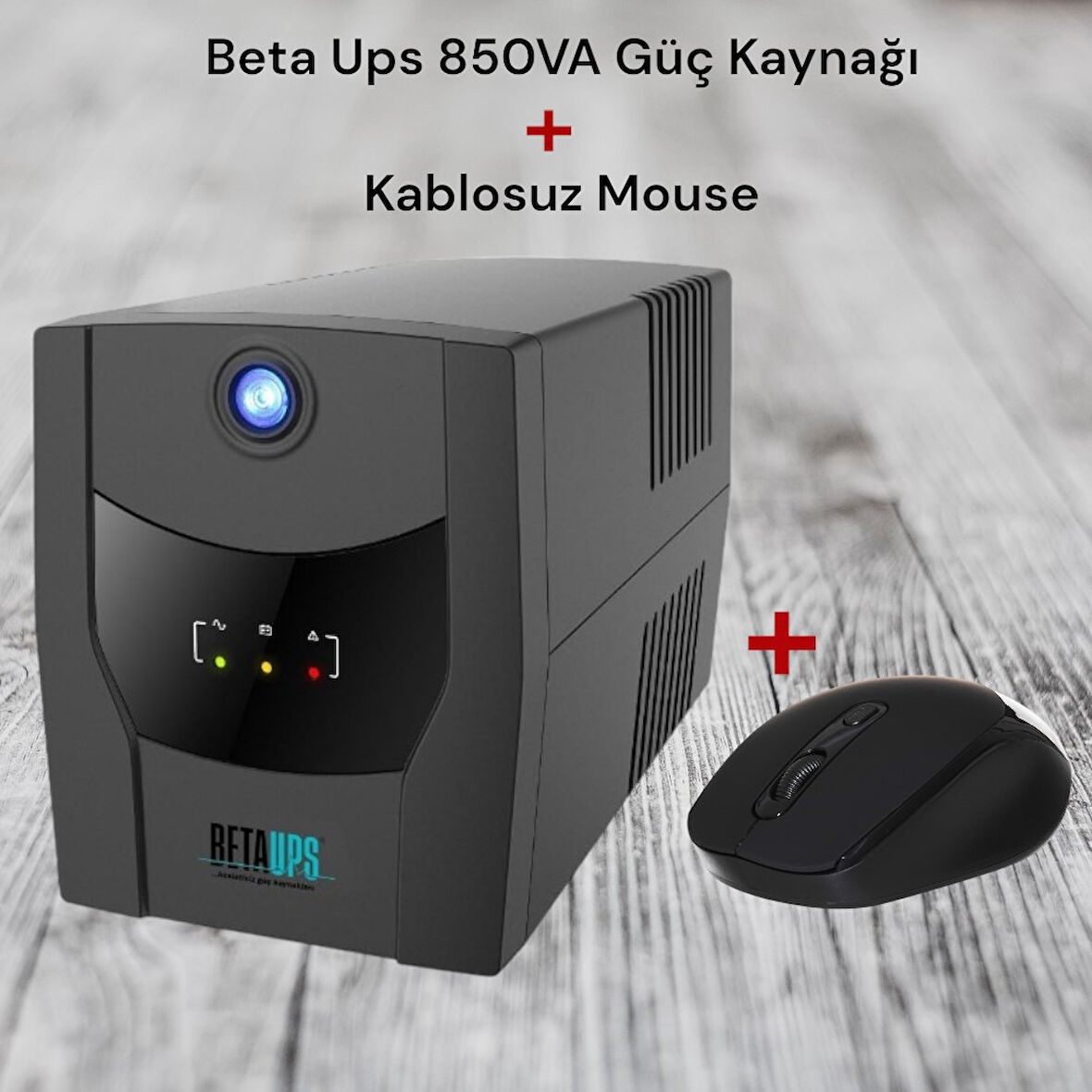 Technow BetaUps 850VA Line İnteractive Ups Kesintisiz Güç Kaynağı (7/20 Dak-12V/9AH*1)